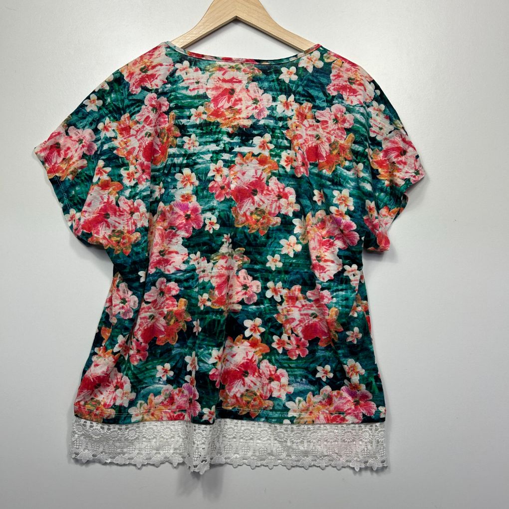 Millers Multicolour Floral Top - Size 18
