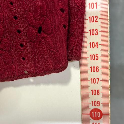 Shein Curve Burgundy Textured Wide Leg Pants - Size 0XL