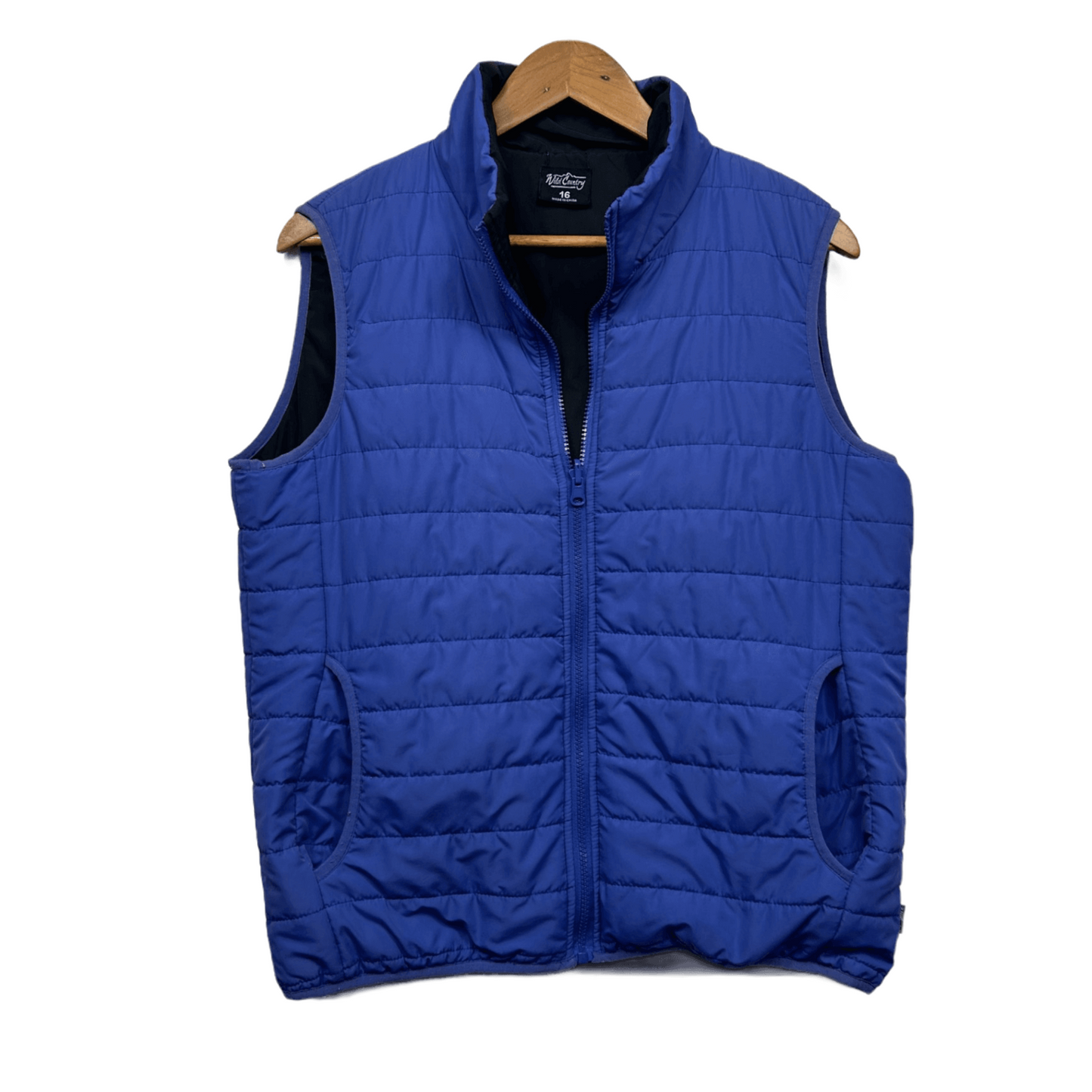 Wild Country Womens Puffer Vest Sleeveless Purple Outdoor Full Zip Size 16