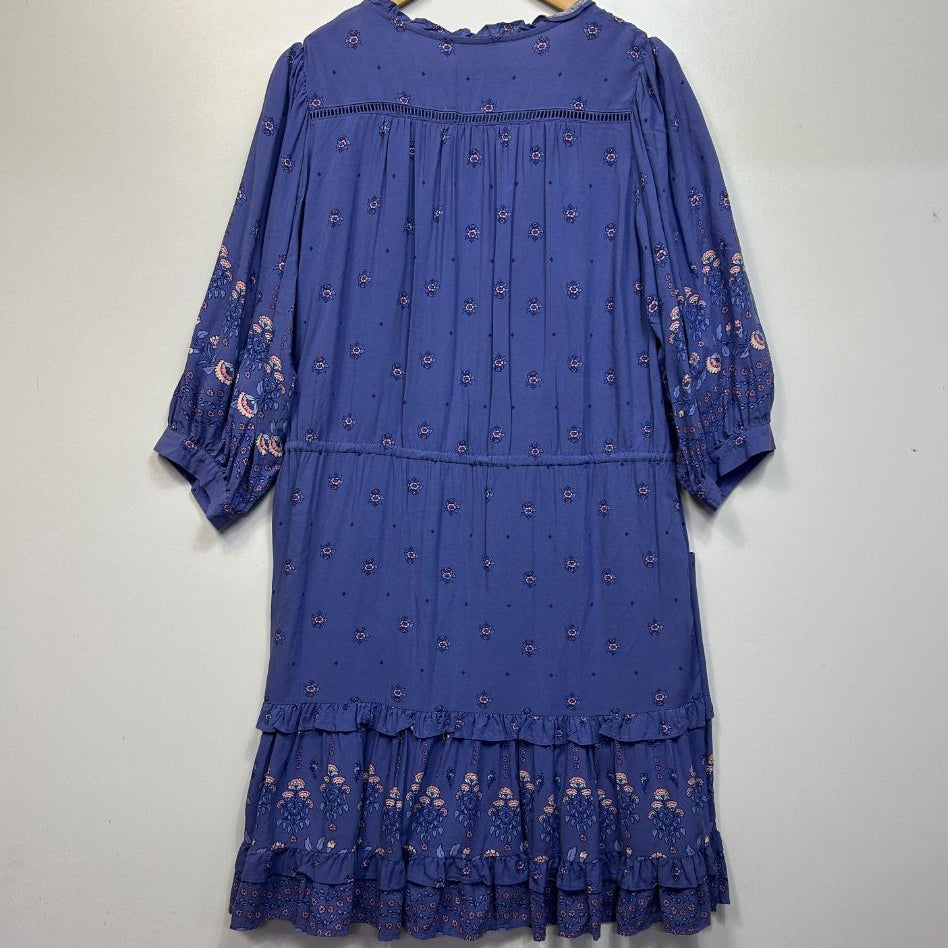 Jaase Blue Boho Dress - Size L