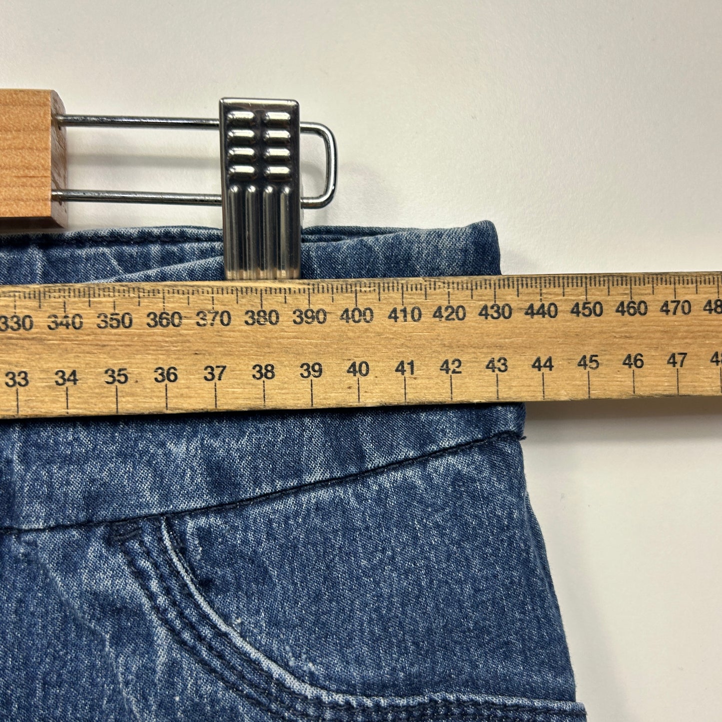 Millers Denim Shorts Size 16 Blue Pull On Cotton