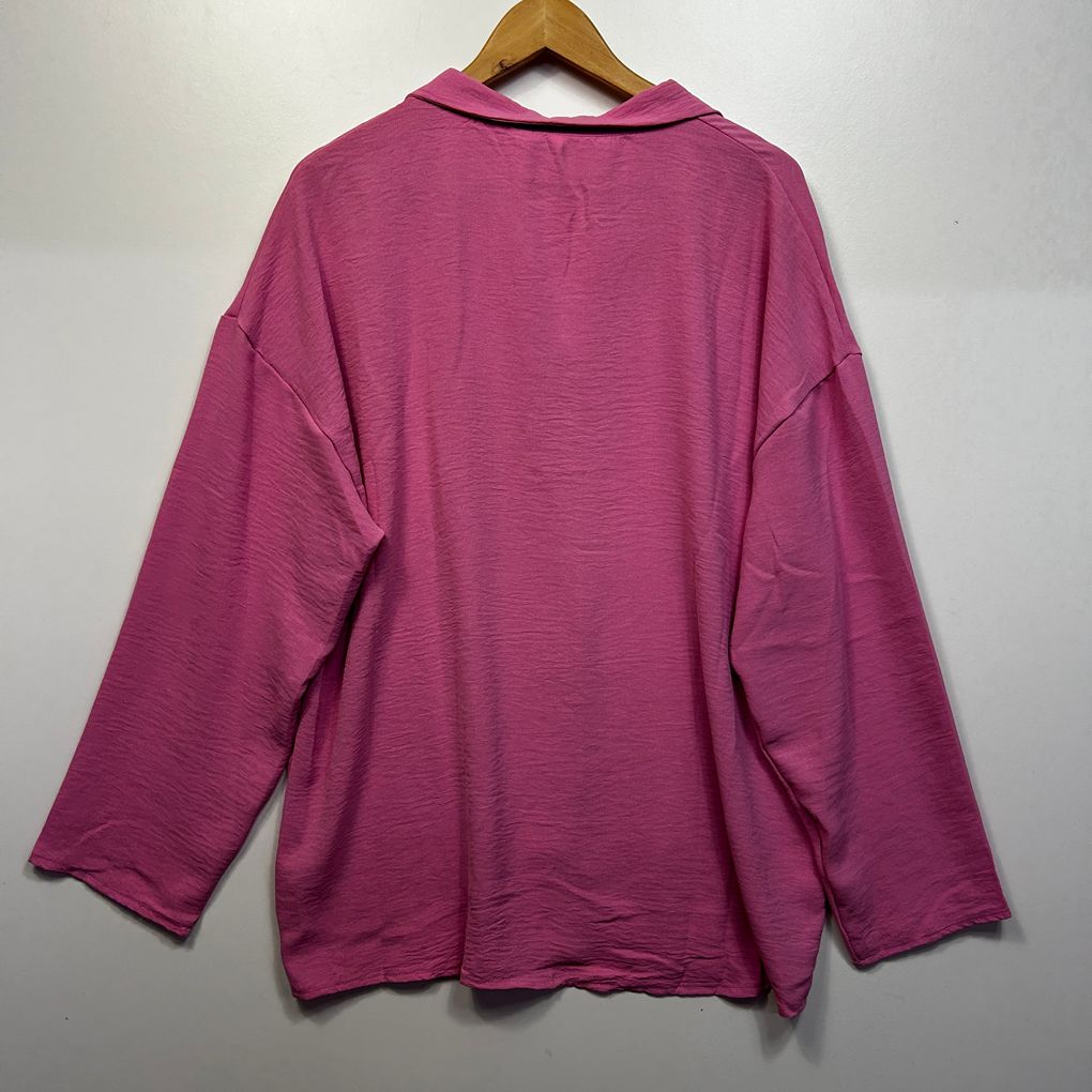Pink Cotton Shirt - Size 3XL