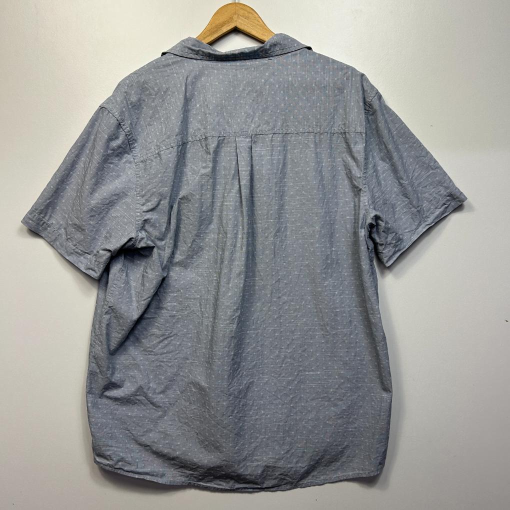 Mens Grey Cotton Shirt - Size 3XL