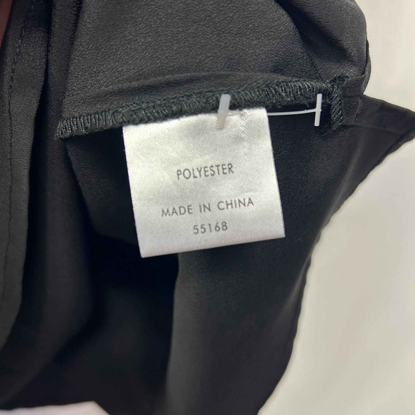 Suzanne Grae Top Size 14 Black Short Sleeve Ruffle