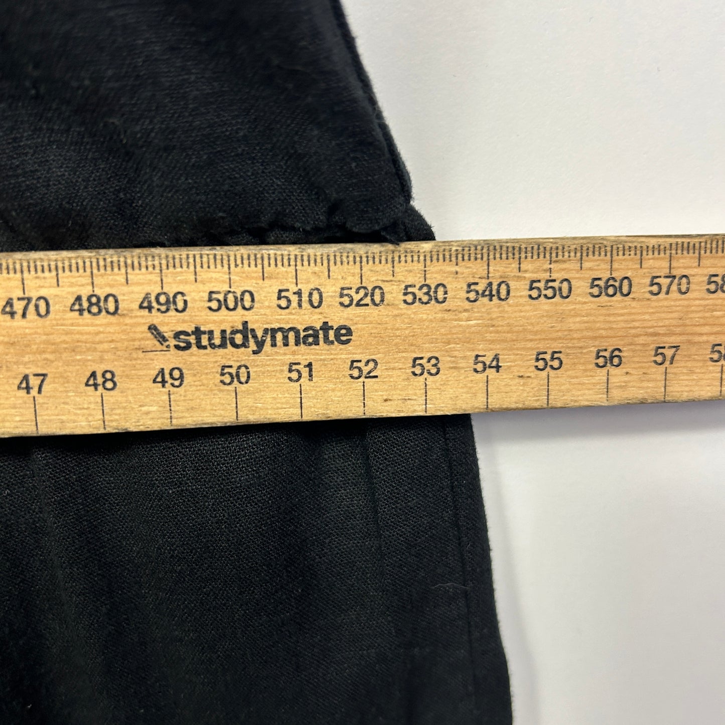 Linen Blend Dress Size 14 16 Black Short Sleeve
