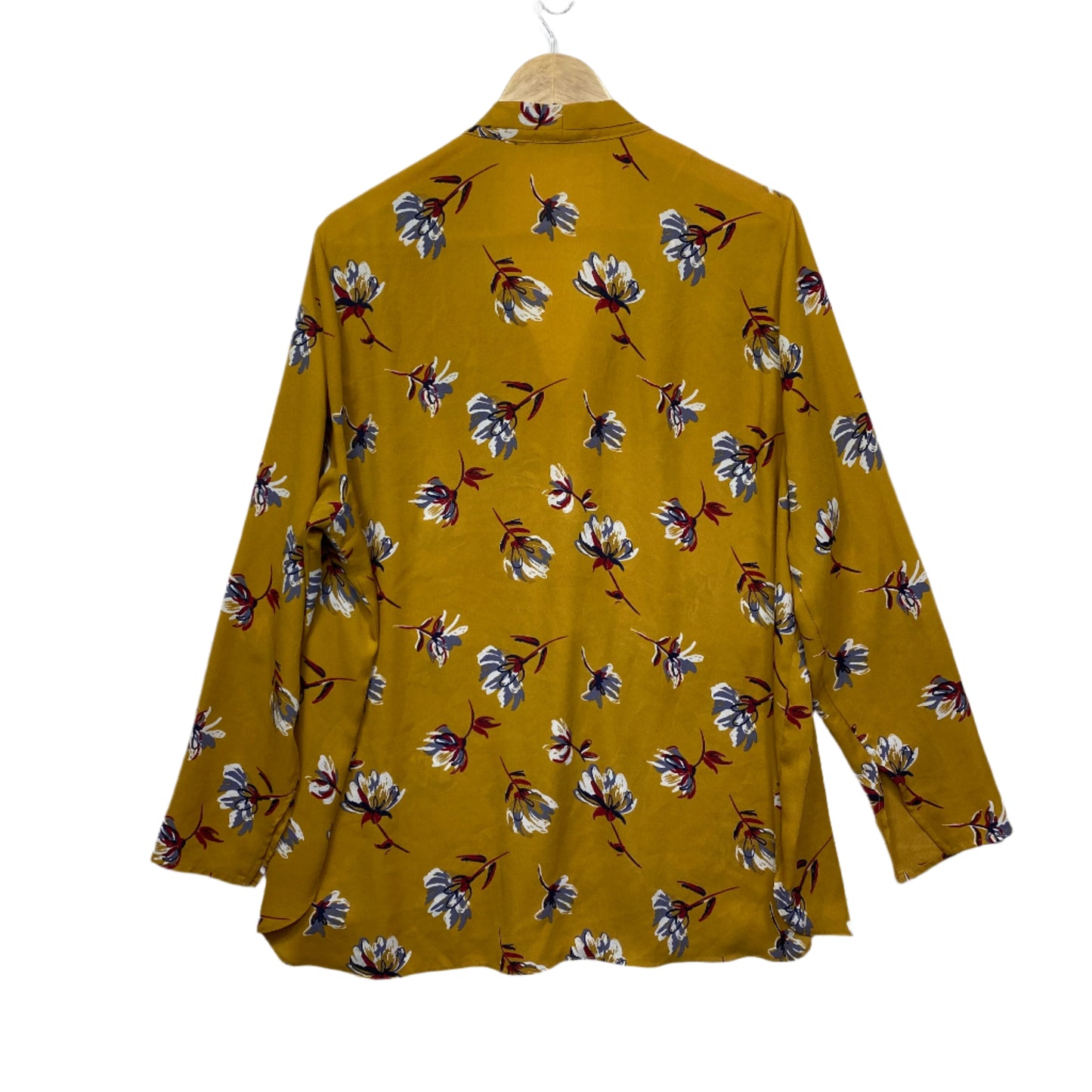 Regatta Top Size 18 Plus Mustard Floral Long Sleeve