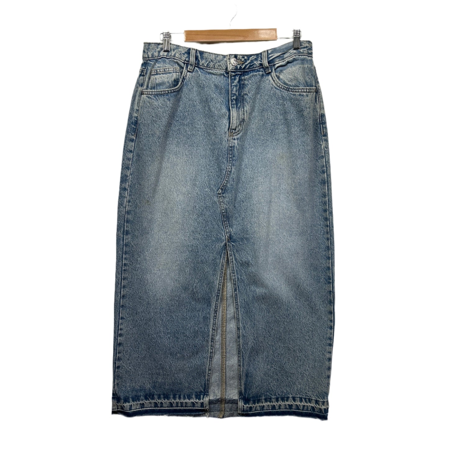 Anko Denim Skirt Size 14 Long Pencil Pockets