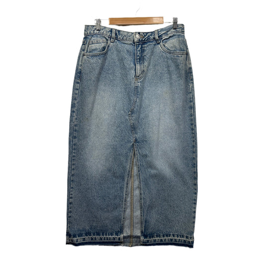 Anko Denim Skirt Size 14 Long Pencil Pockets