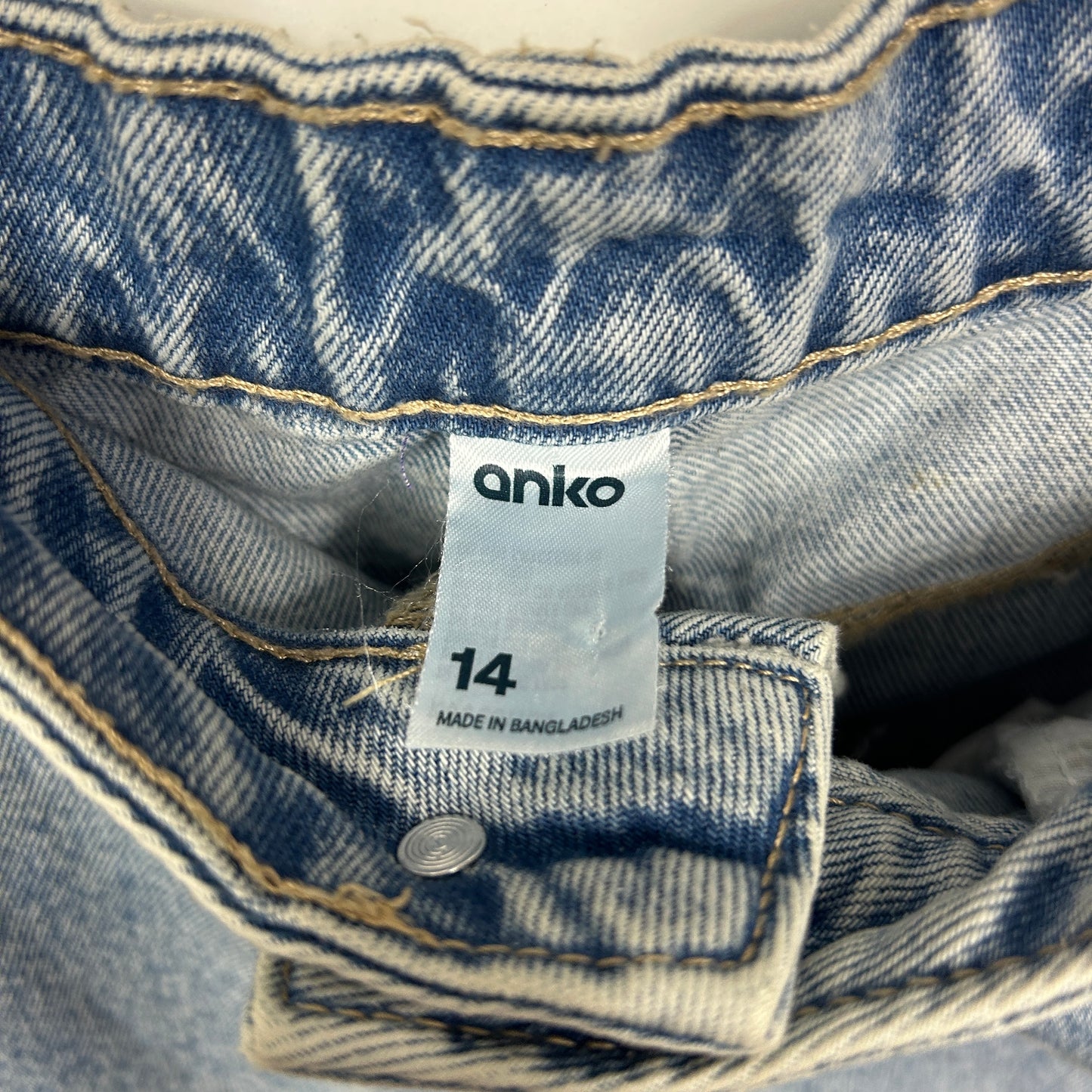 Anko Denim Skirt Size 14 Long Pencil Pockets