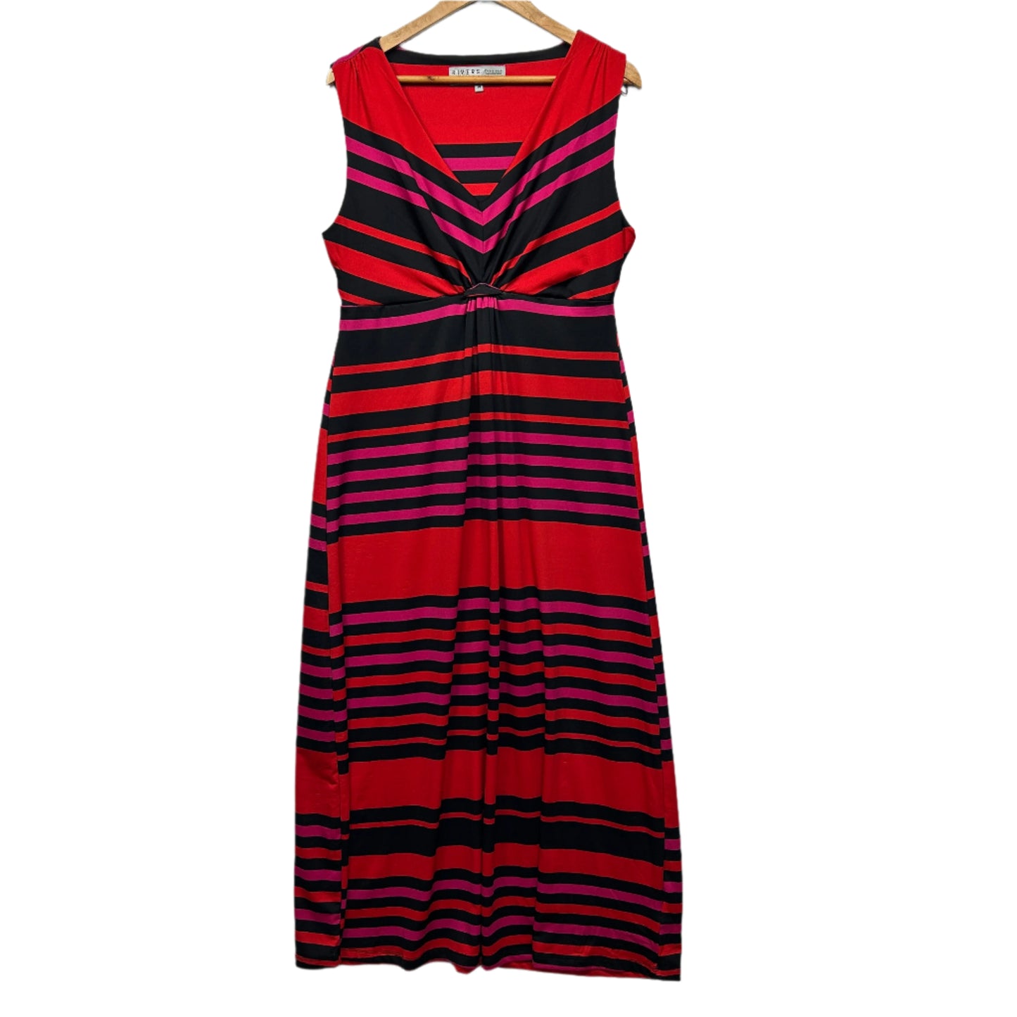 Rivers Dress Size 14 Sleeveless Multicoloured Striped