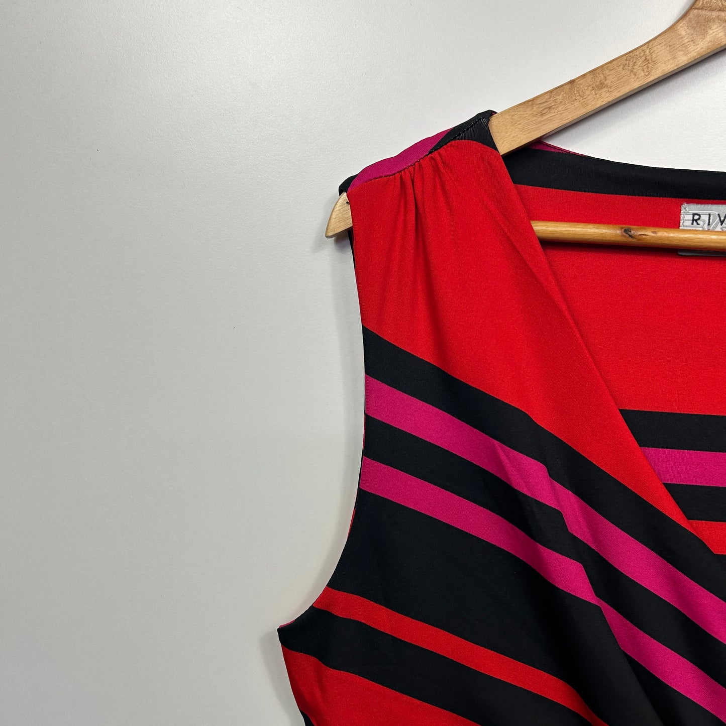 Rivers Dress Size 14 Sleeveless Multicoloured Striped