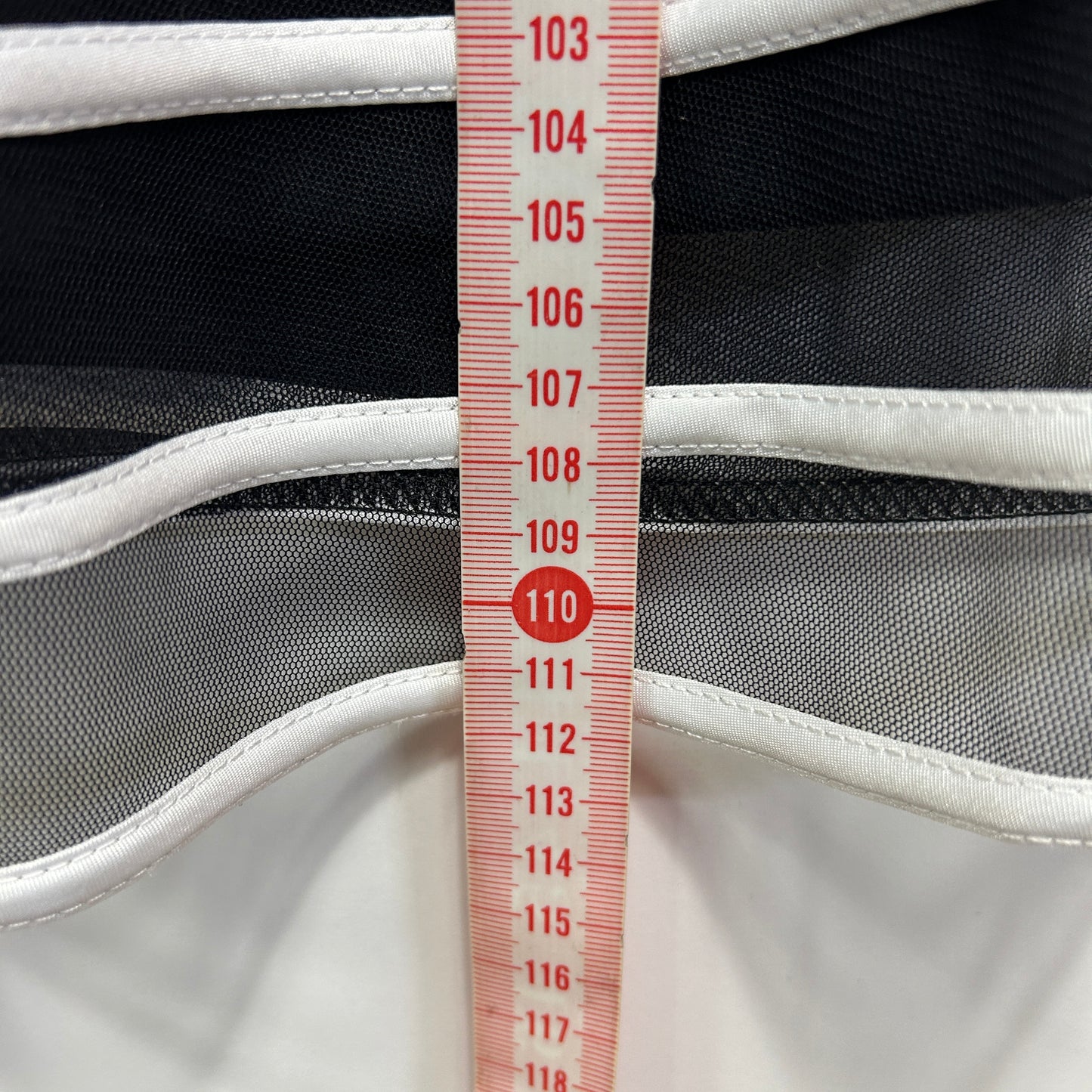 Queenspark Dress Size 14 Black White Fit & Flare Striped Cocktail