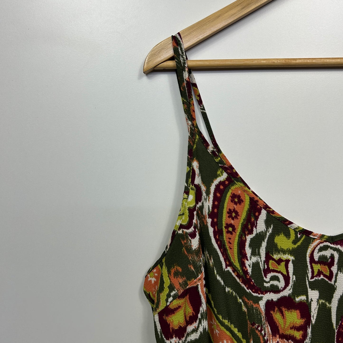 Earthbound Dress Size 16 XL Sleeveless Paisley Print Multicoloured