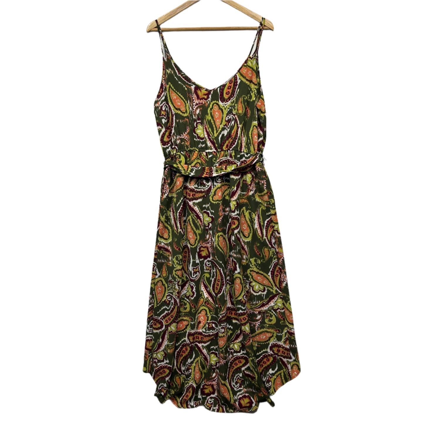Earthbound Dress Size 16 XL Sleeveless Paisley Print Multicoloured