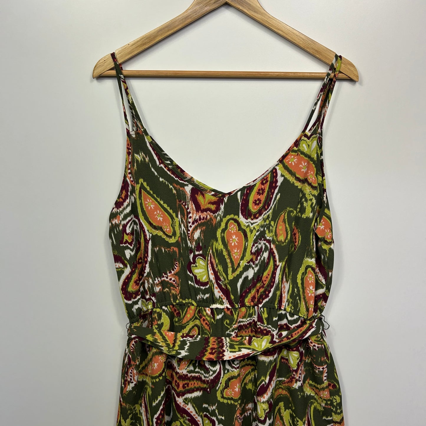 Earthbound Dress Size 16 XL Sleeveless Paisley Print Multicoloured