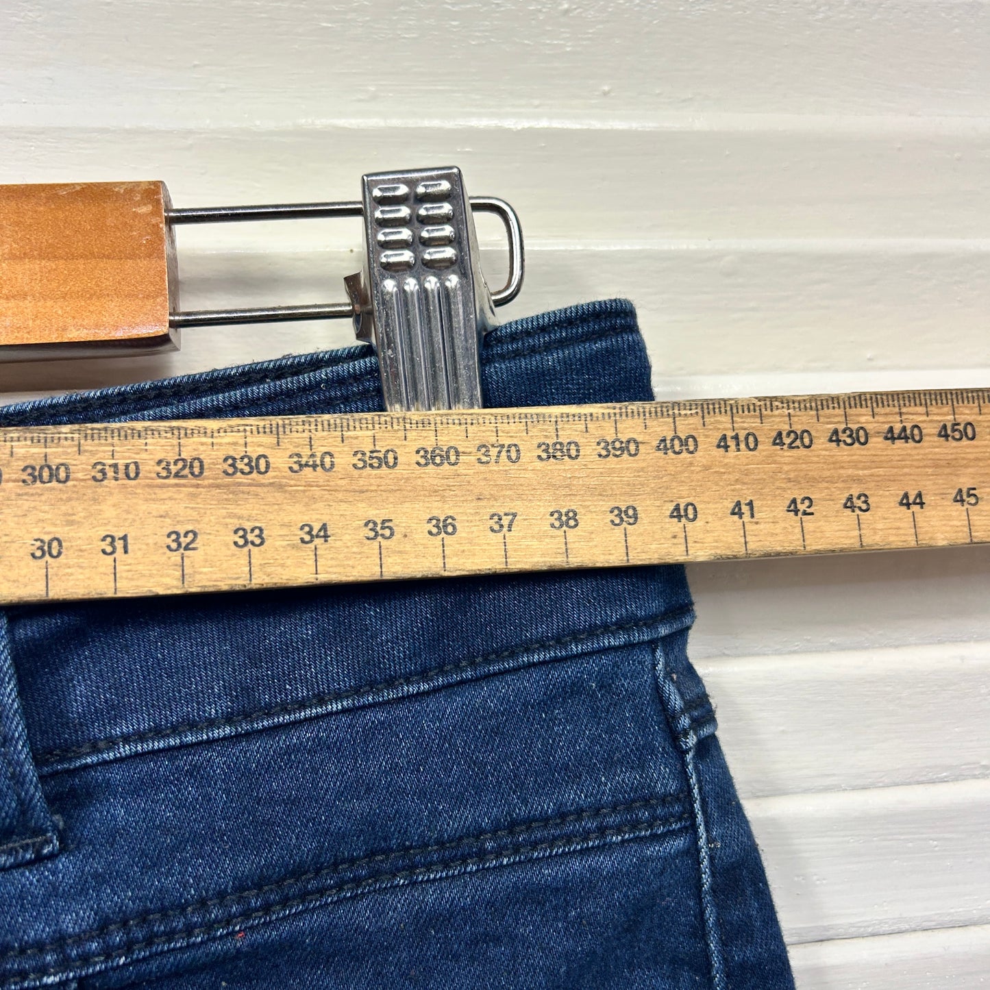 Jay Jays Denim Shorts Size 14 High Rise Cut Off