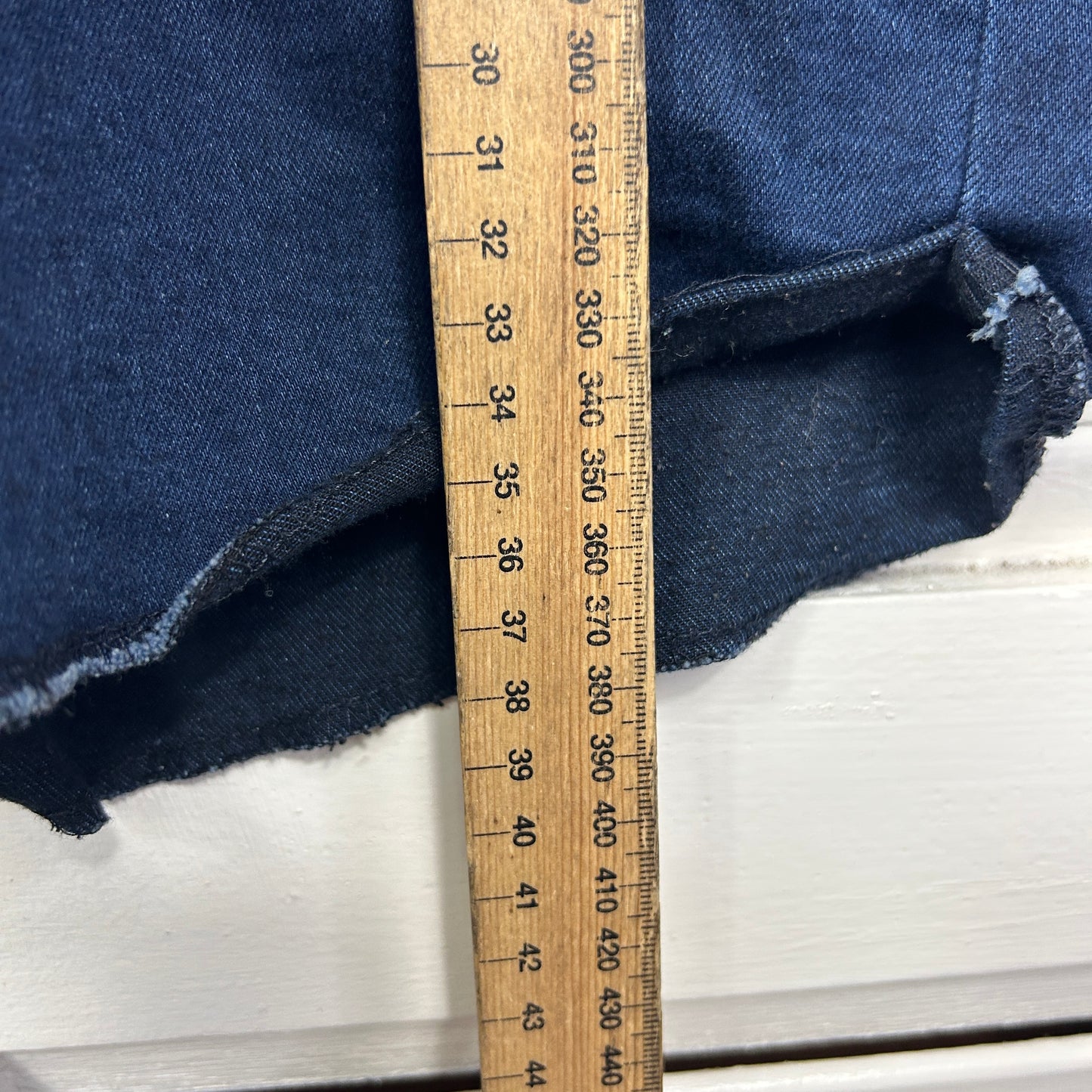 Jay Jays Denim Shorts Size 14 High Rise Cut Off