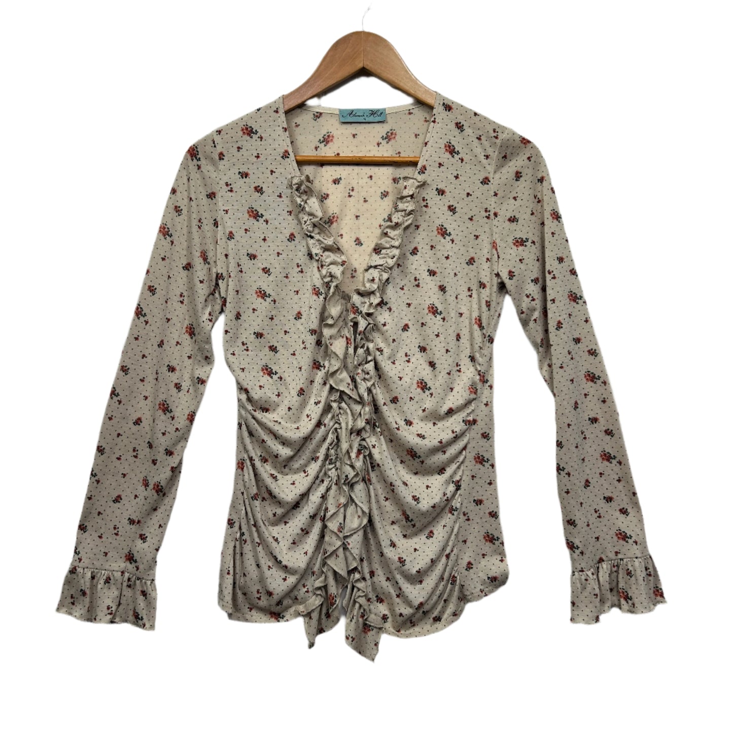 Allanah Hill Top Size 14 Floral Long Sleeve