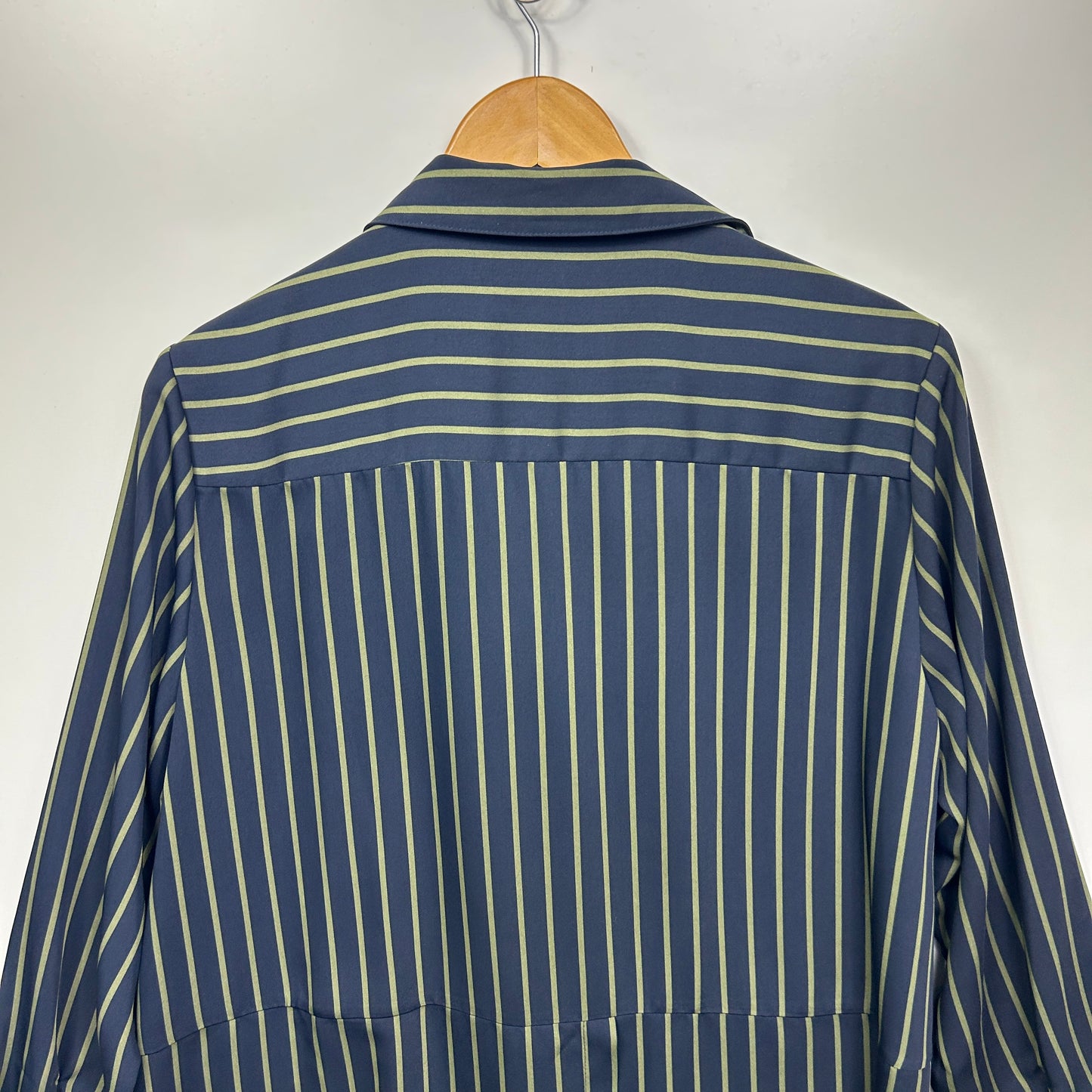 Preview Top Size 14 Navy Striped Button Up Long Sleeve