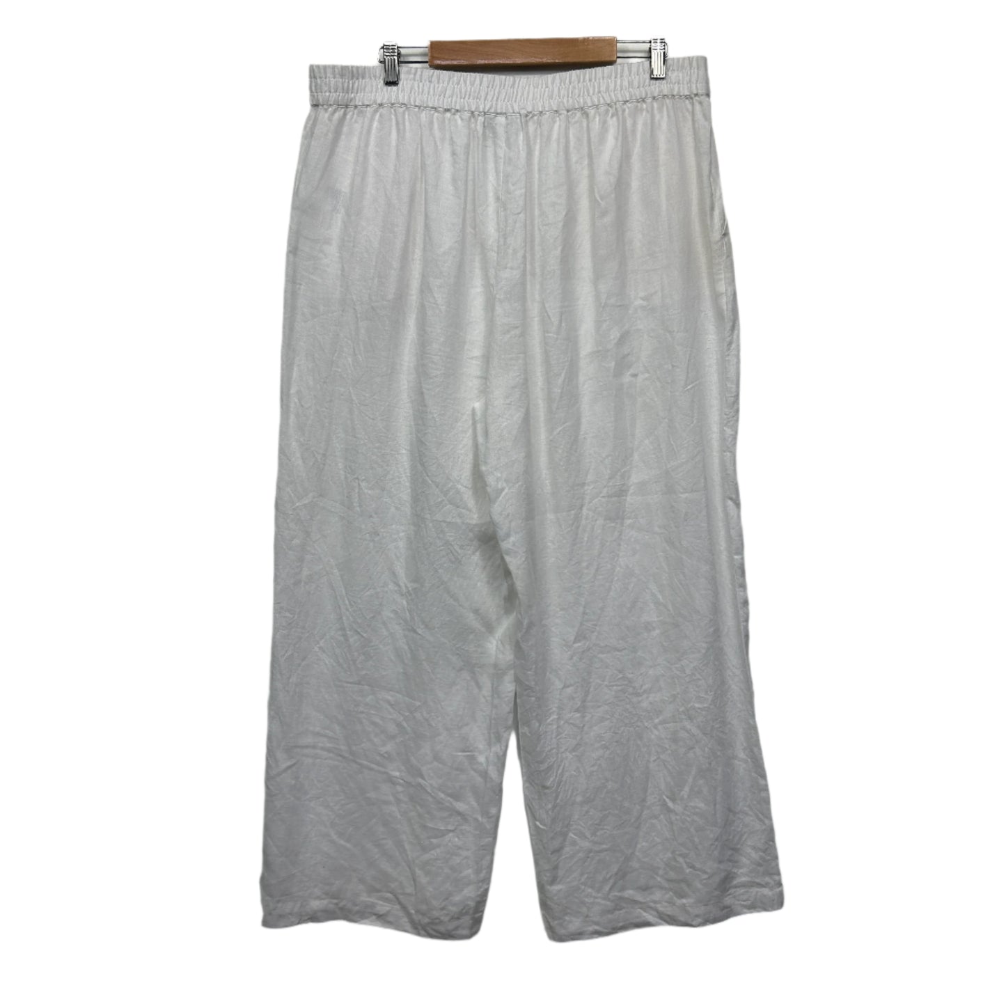 Sussan Linen Pants Size 18 White Pockets