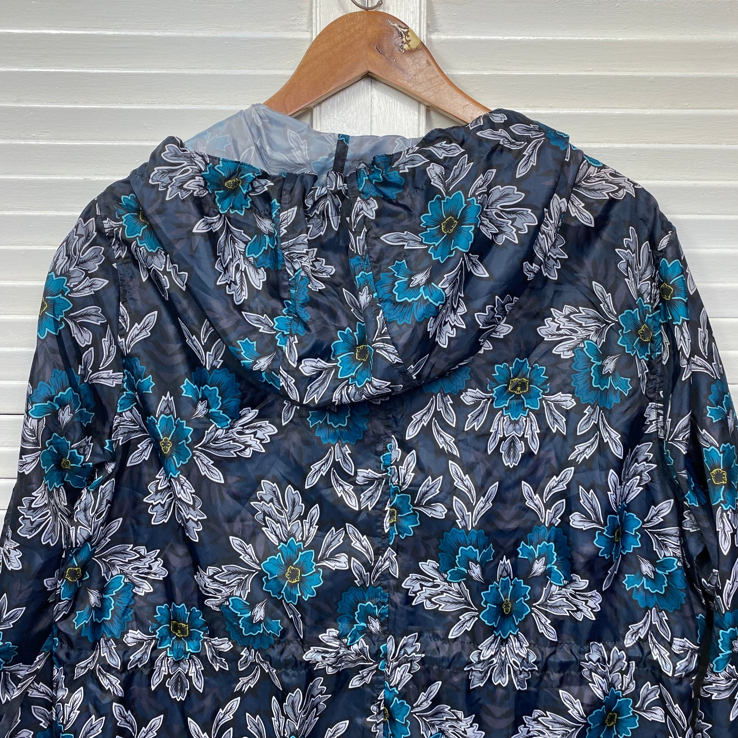 Millers Parka Windbreaker Jacket Size 14 Floral Long Sleeve