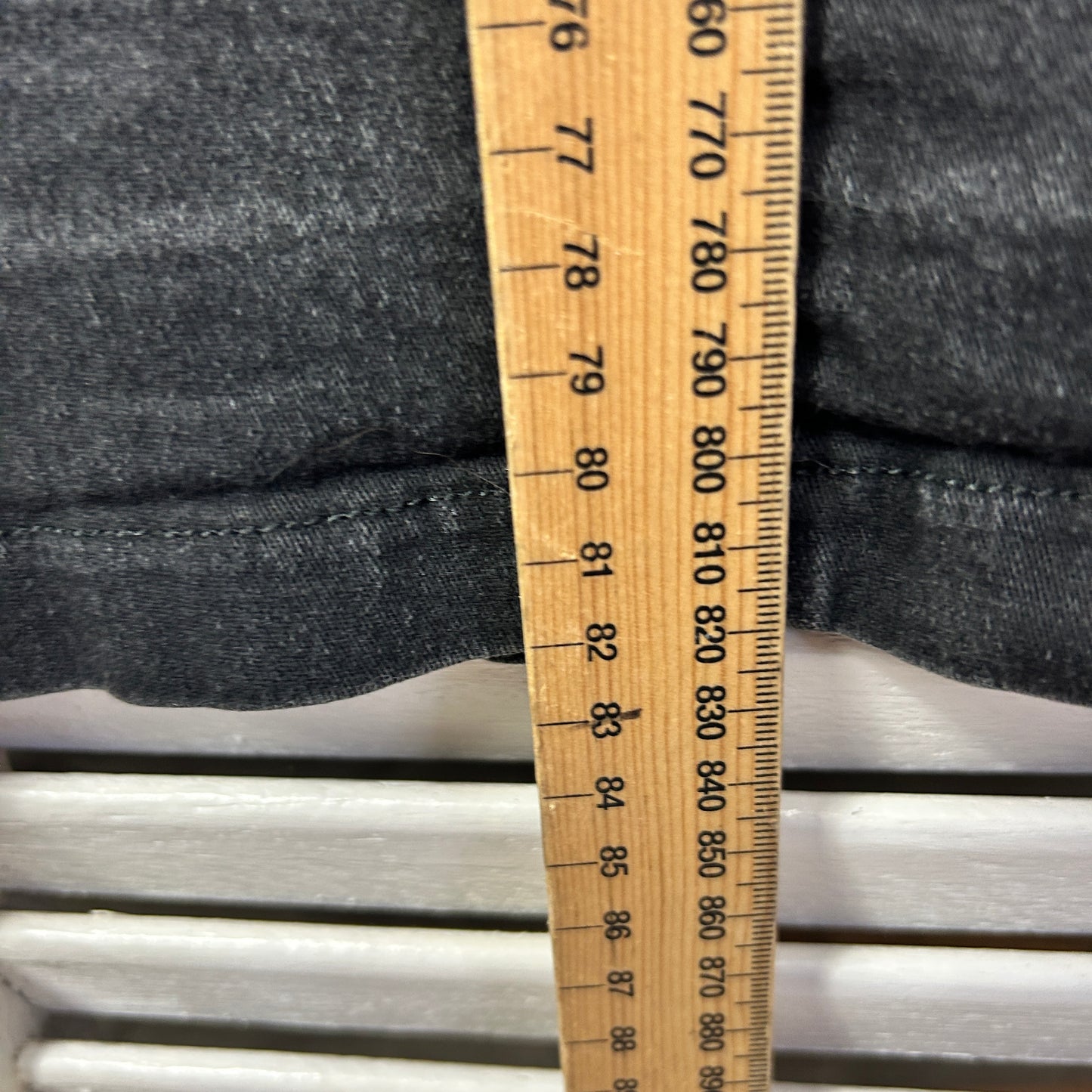 Gordon Smith Denim Skirt Size 14 Black Midi Length