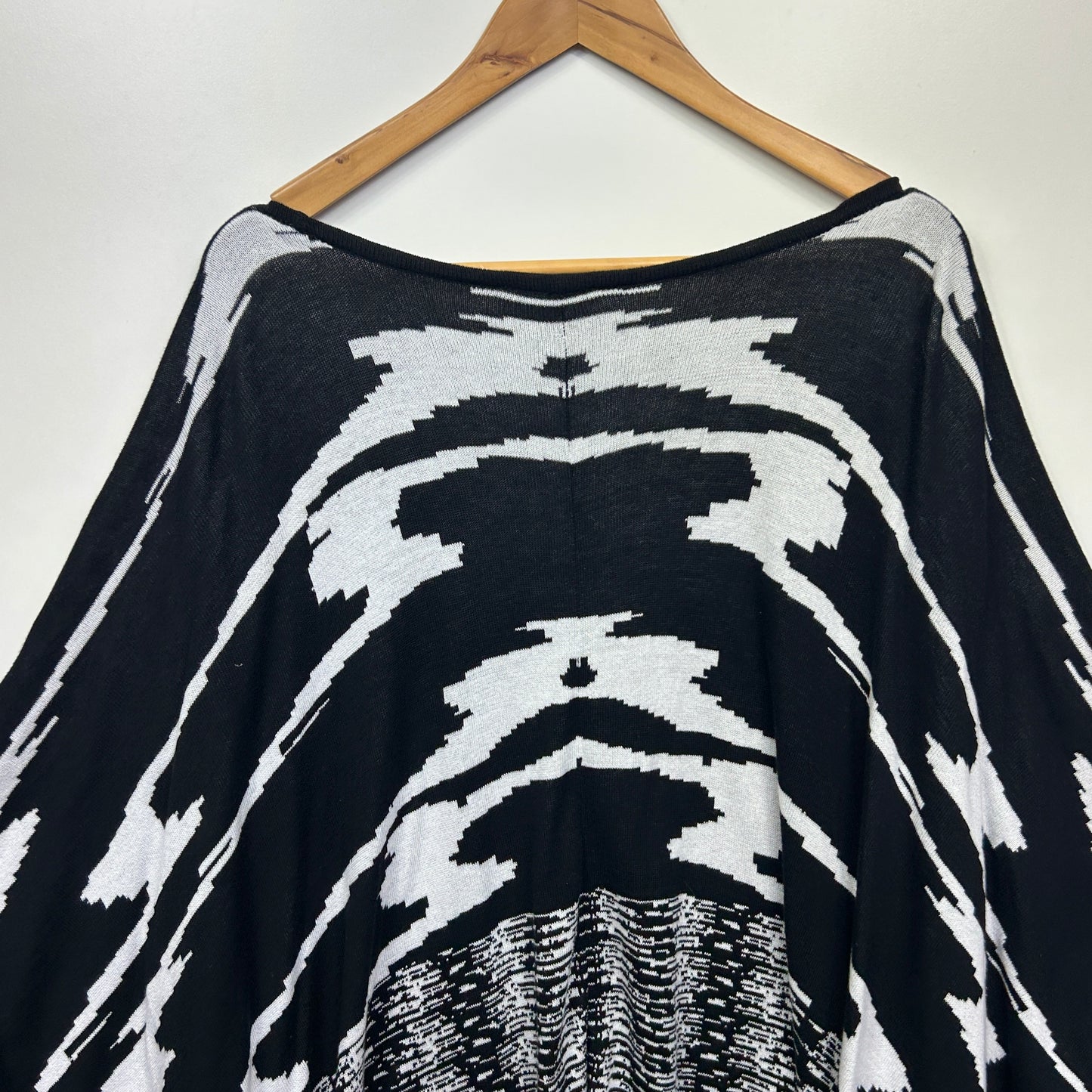 Orientque Jumper Cardigan Size 14 16 Multicoloured 3/4 Sleeve