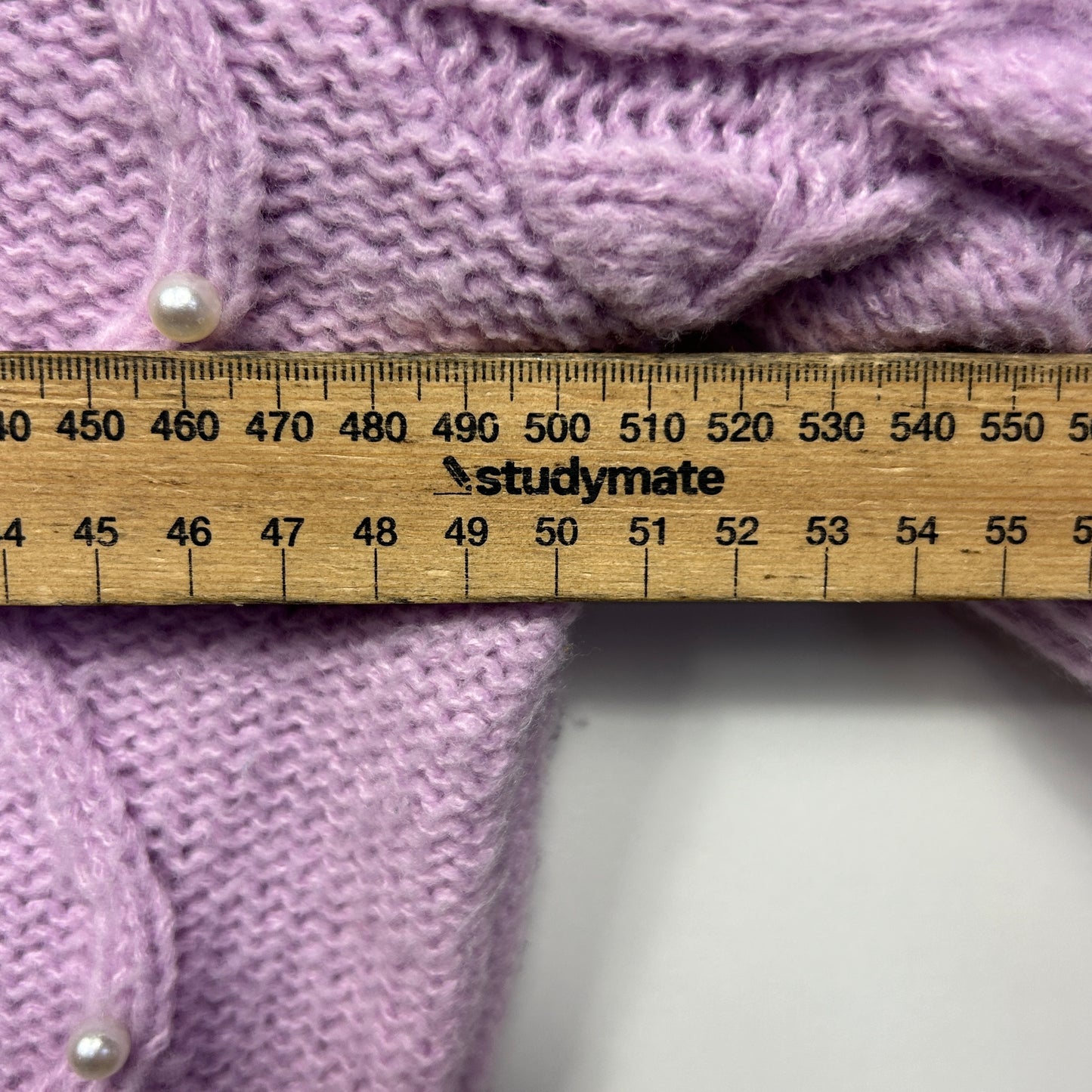 Rockmans Jumper Size Large 14 Lavender Pearls