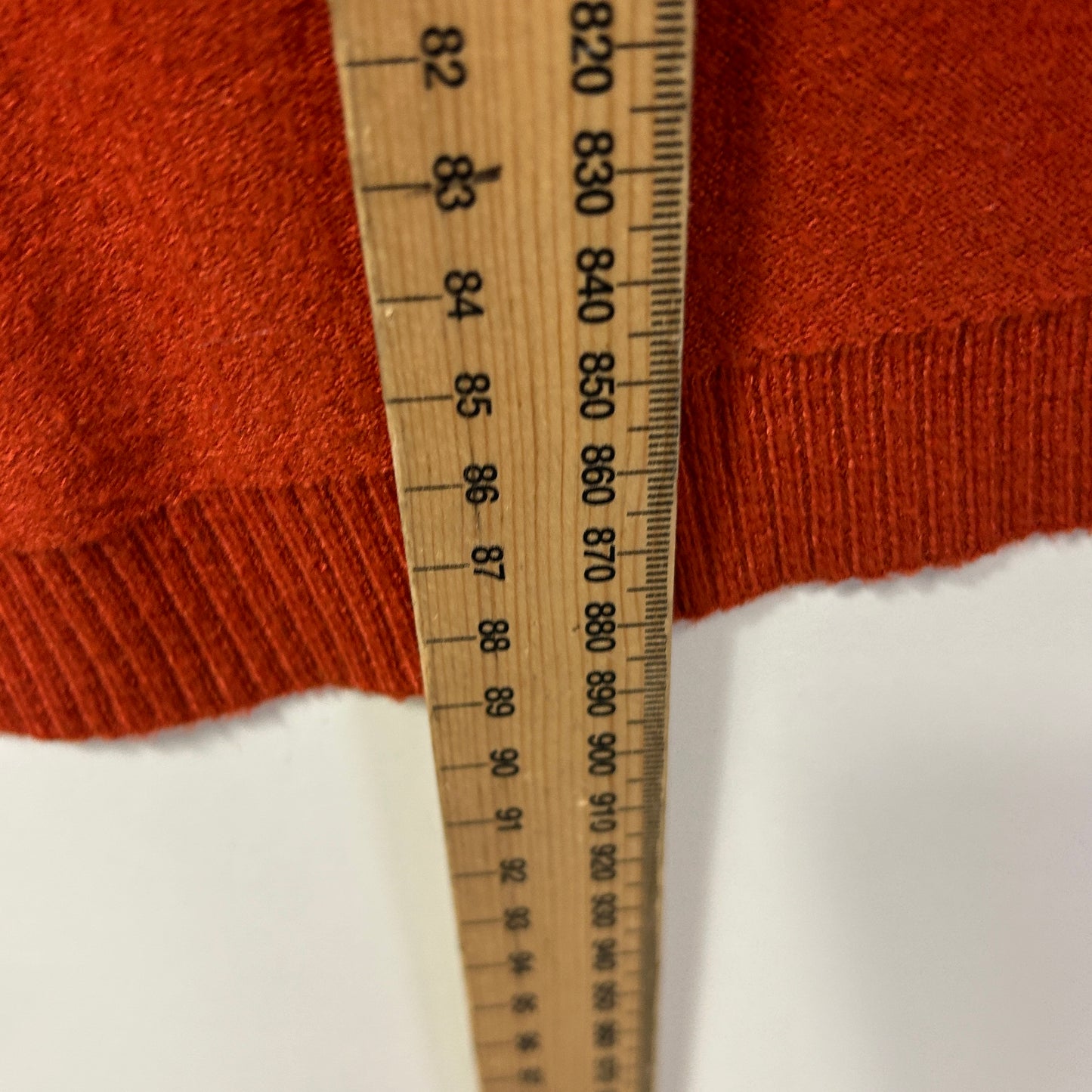 Cali & Co Wool Blend Jumper Size Large Rust Sequins Long Sleeve Knit