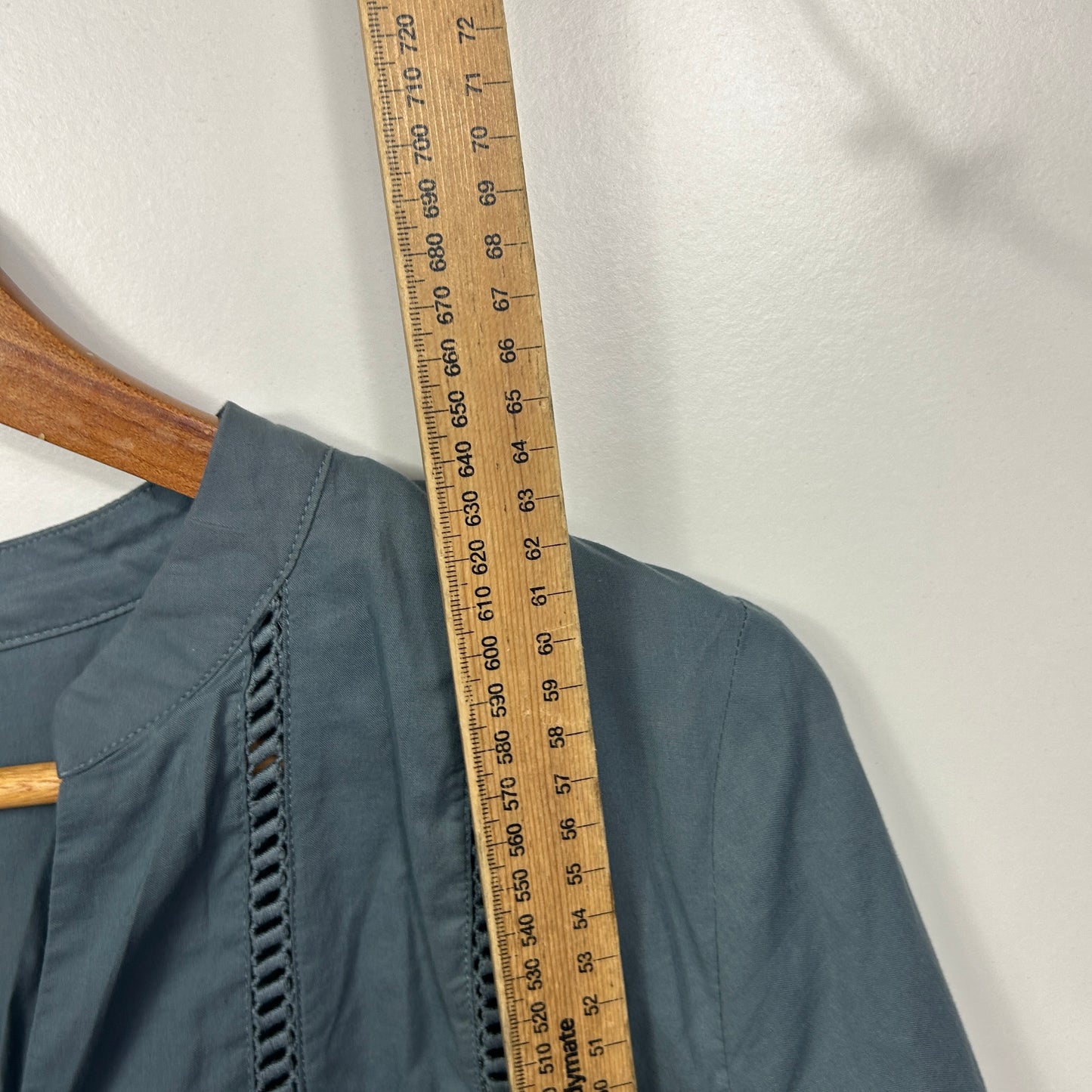 Piper Blue/Grey Long Sleeve Top - Size 16