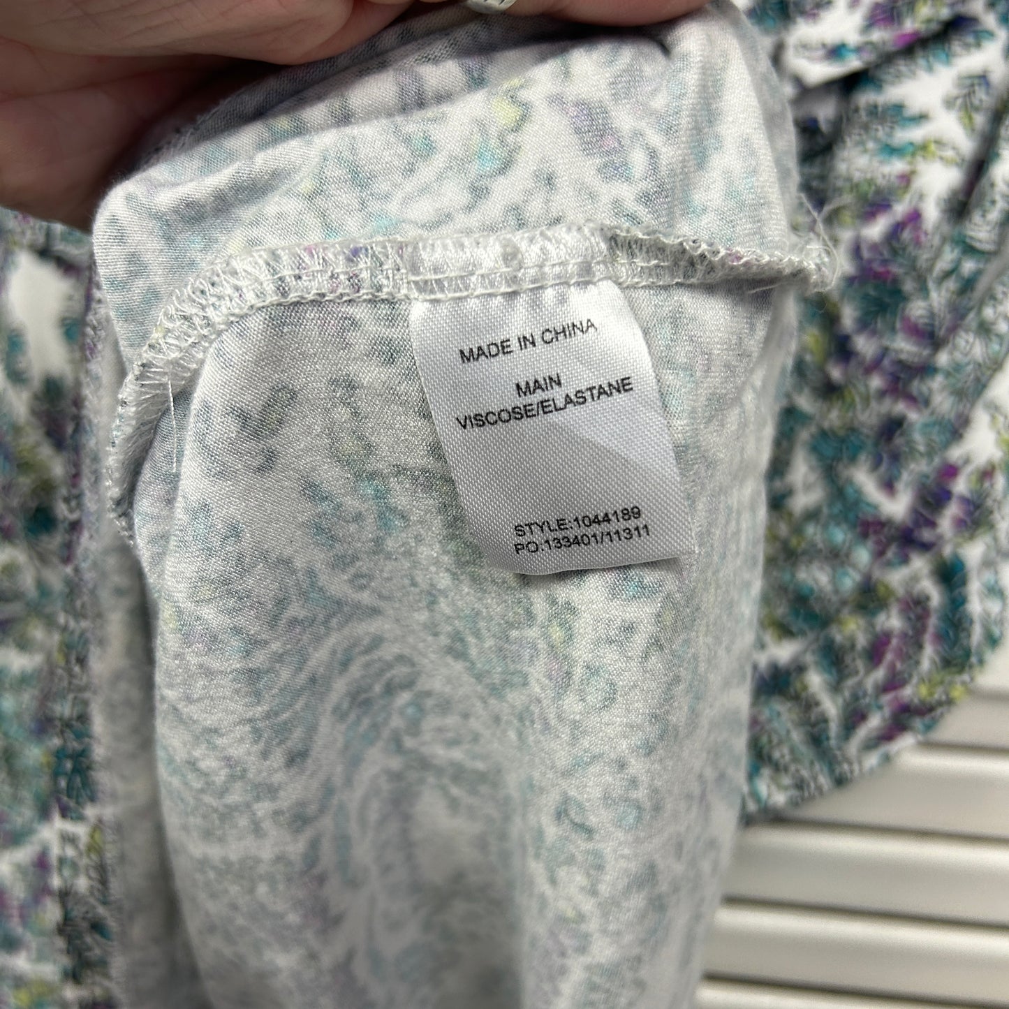 Beme Top Size 20 Plus Large Short Sleeve Floral