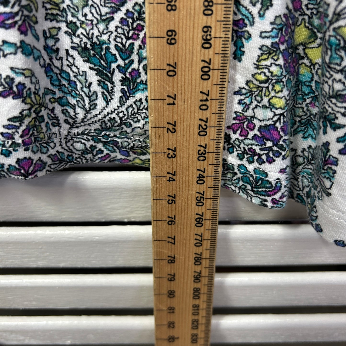 Beme Top Size 20 Plus Large Short Sleeve Floral