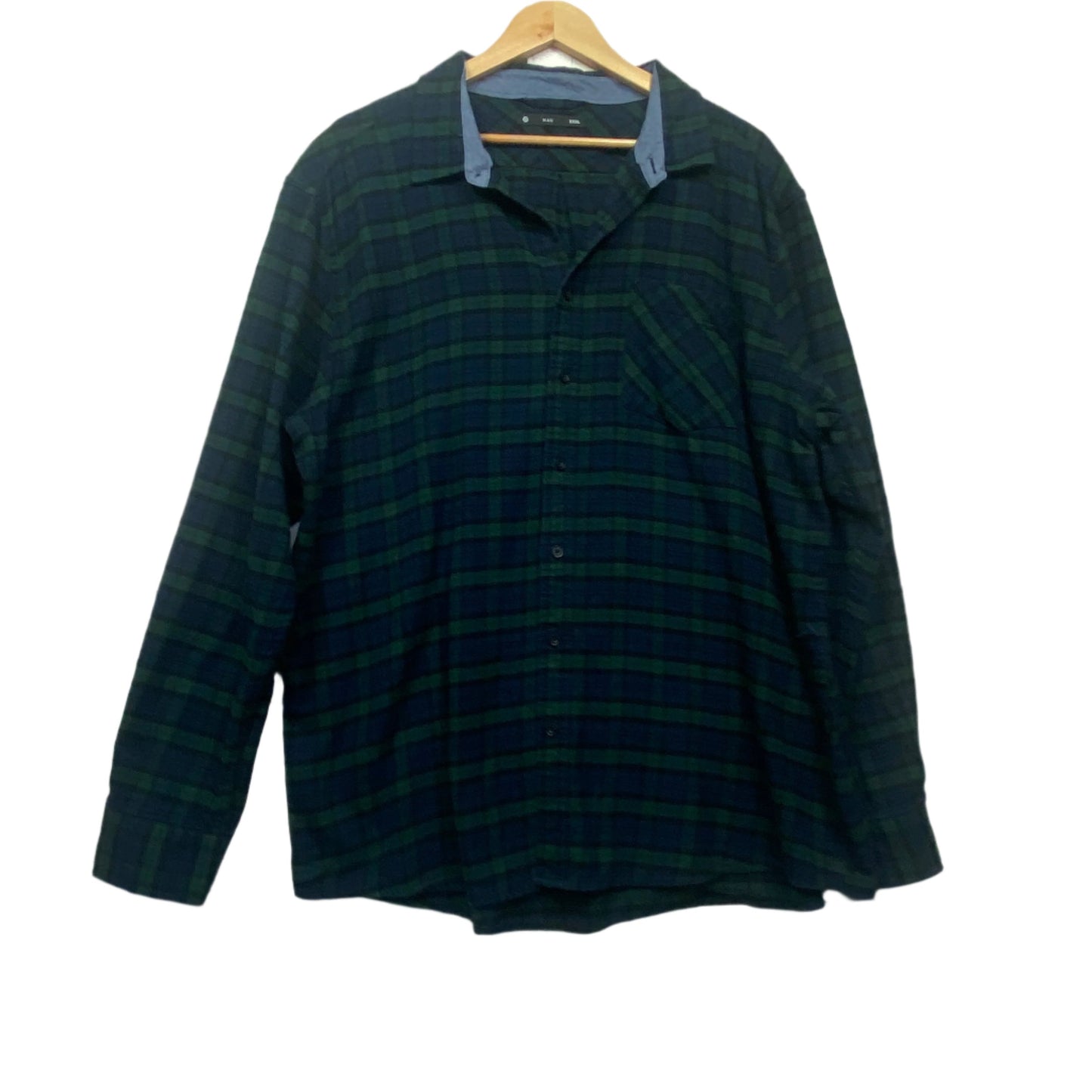 Target Flannel Mens Shirt Size 3XL Long Sleeve Check Button Up