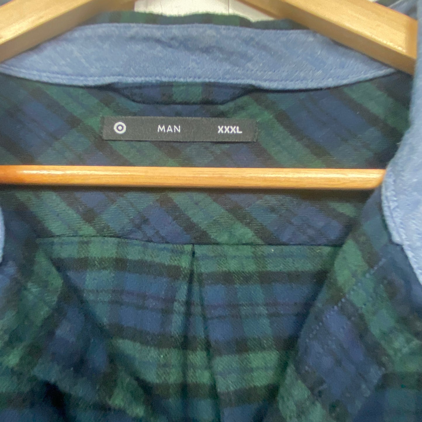 Target Flannel Mens Shirt Size 3XL Long Sleeve Check Button Up