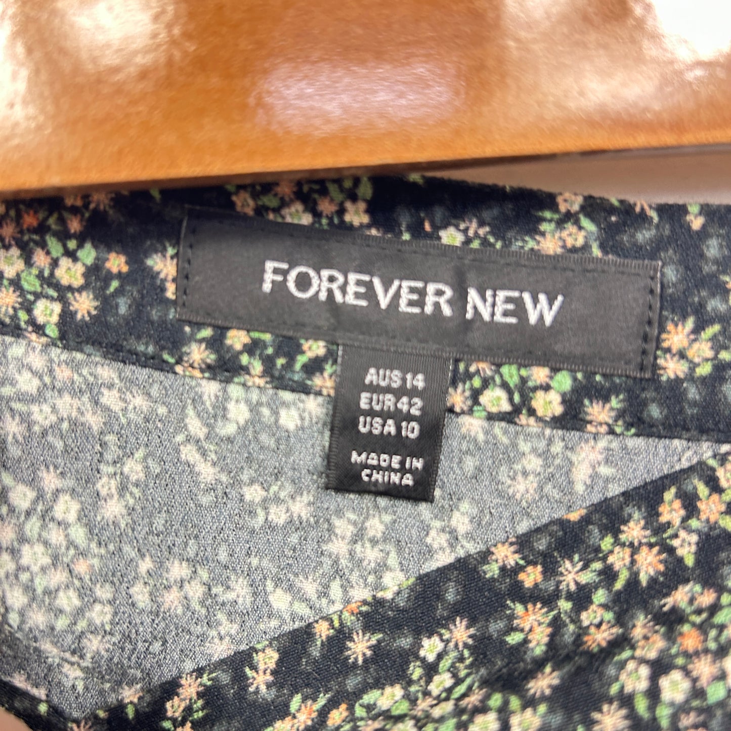 Forever New Maxi Skirt Size 14 Green Floral