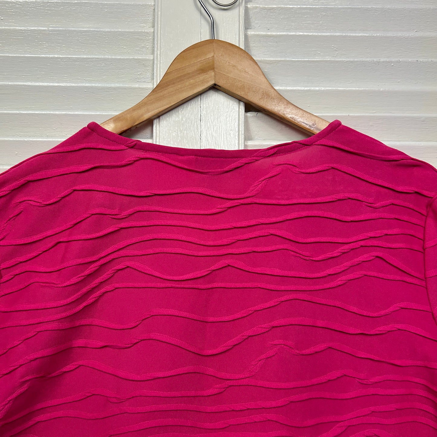 Noni B Top Size 16 XL Pin Short Sleeve Ribbed Textured
