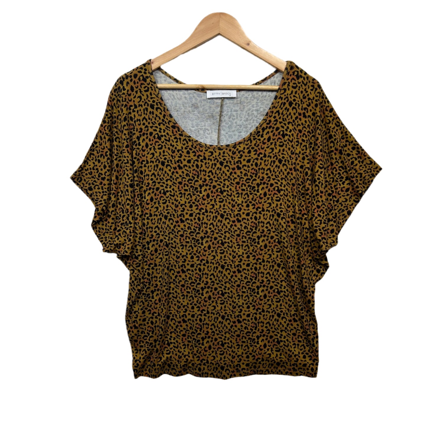 Betty Basics Top Size 14 Short Sleeve Animal Print