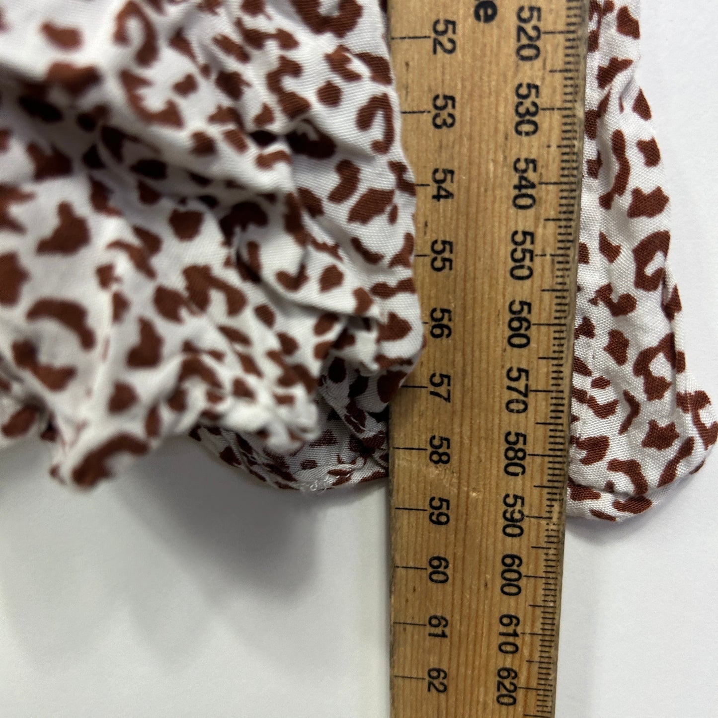 You and All Top Size 16 Animal Print Short Sleeve Rayon