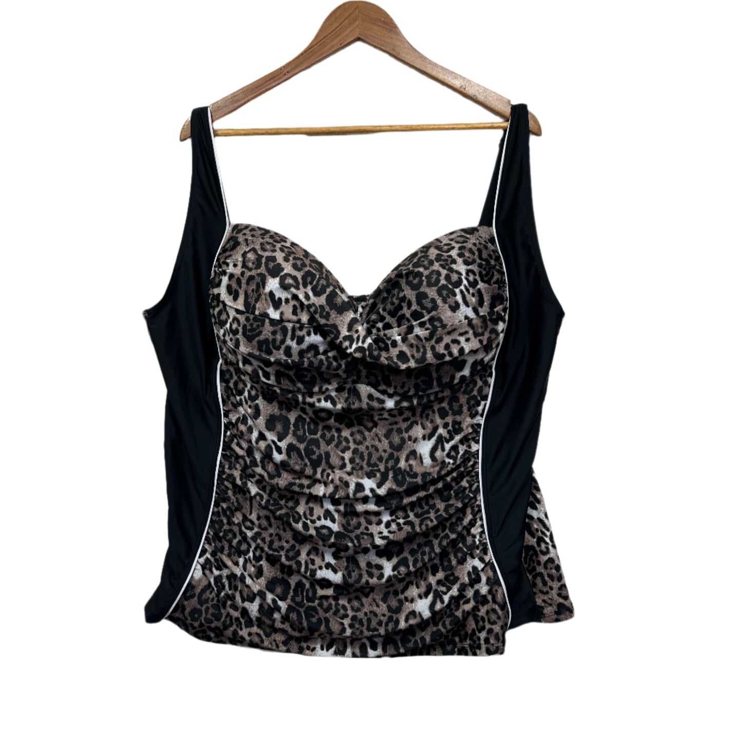Autograph Swim Top Size 24 Animal Print
