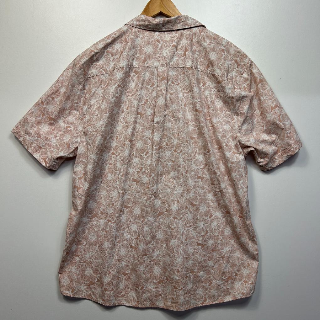 Anko Pink Floral Cotton Mens Shirt - Size 4XL