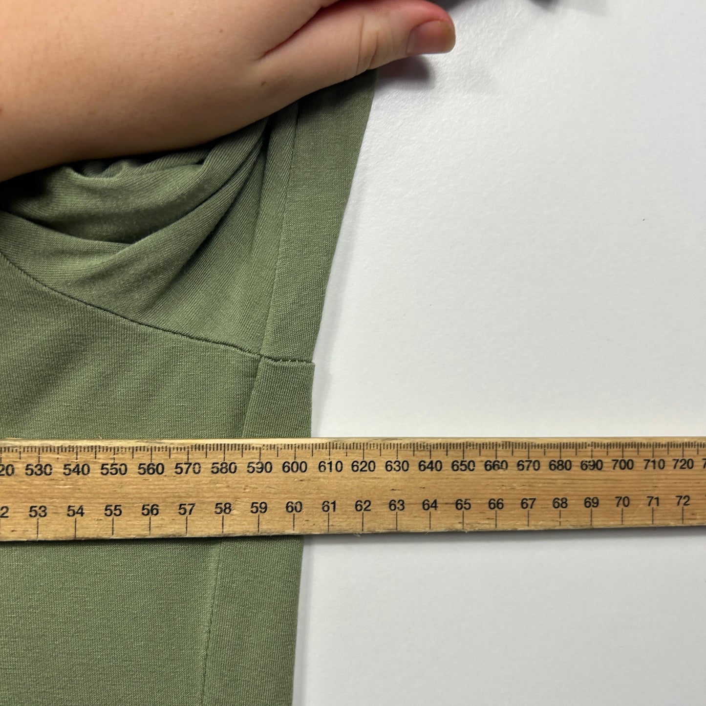 Rockmans Olive Green Studded Longline Top Cardigan Size XL