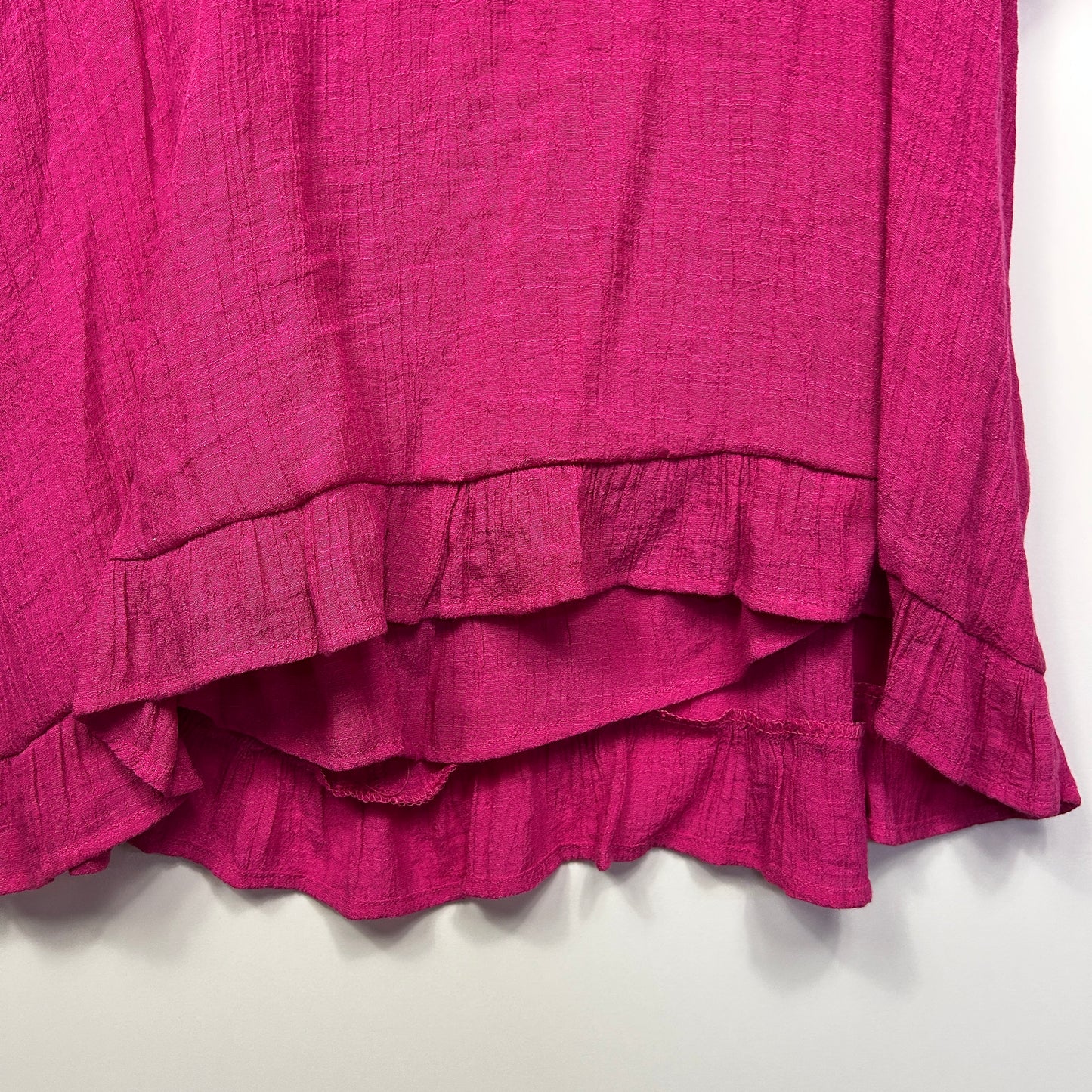 Virtuelle Top Size 16 Pink Short Sleeve Viscose Blend