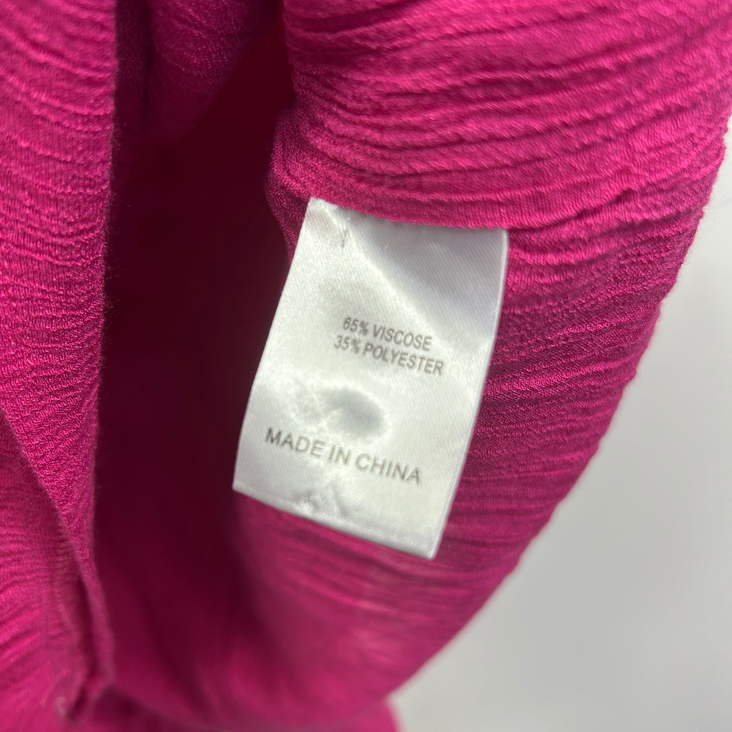 Virtuelle Top Size 16 Pink Short Sleeve Viscose Blend