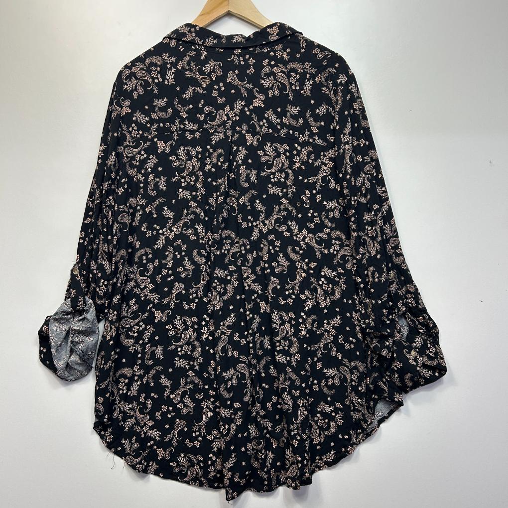 Beme Black Paisley Shirt - Size 22