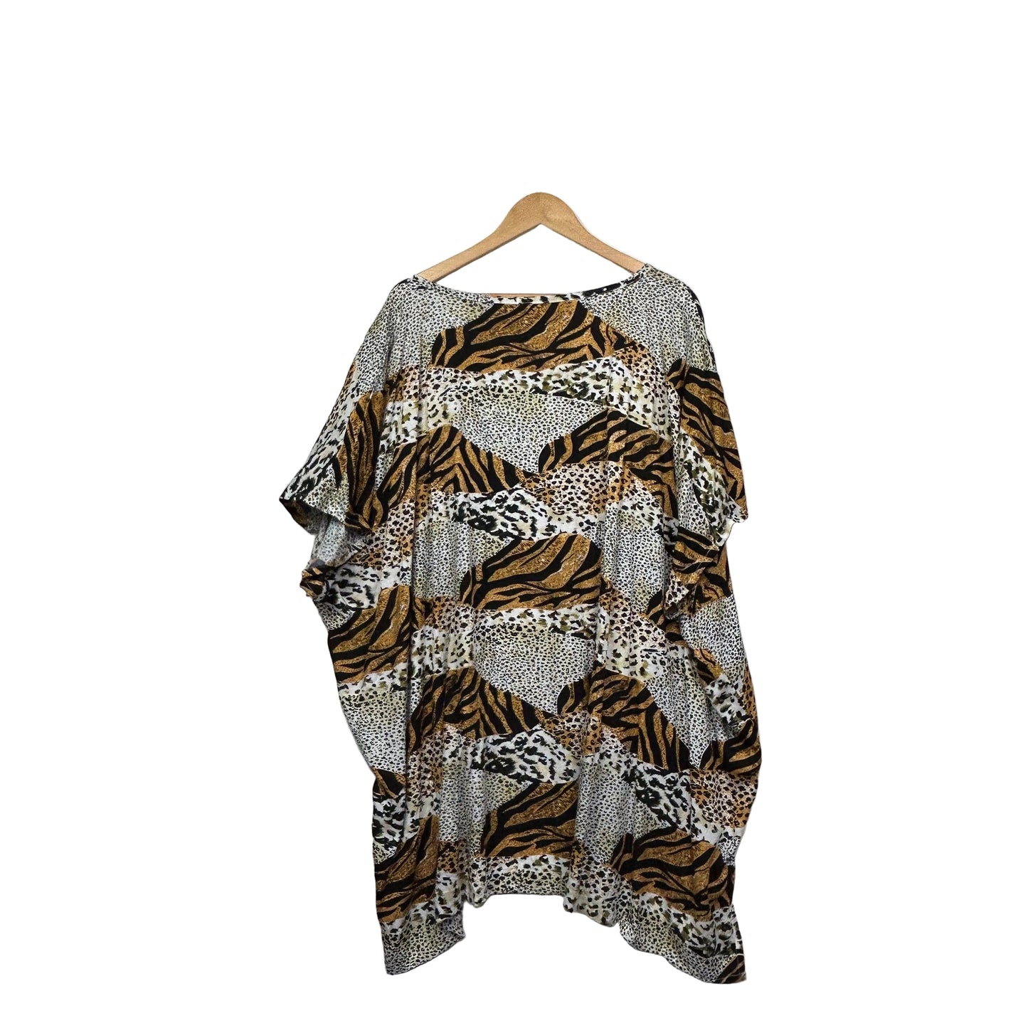 Mila Alexandra Animal Print Kaftan Top - One Size