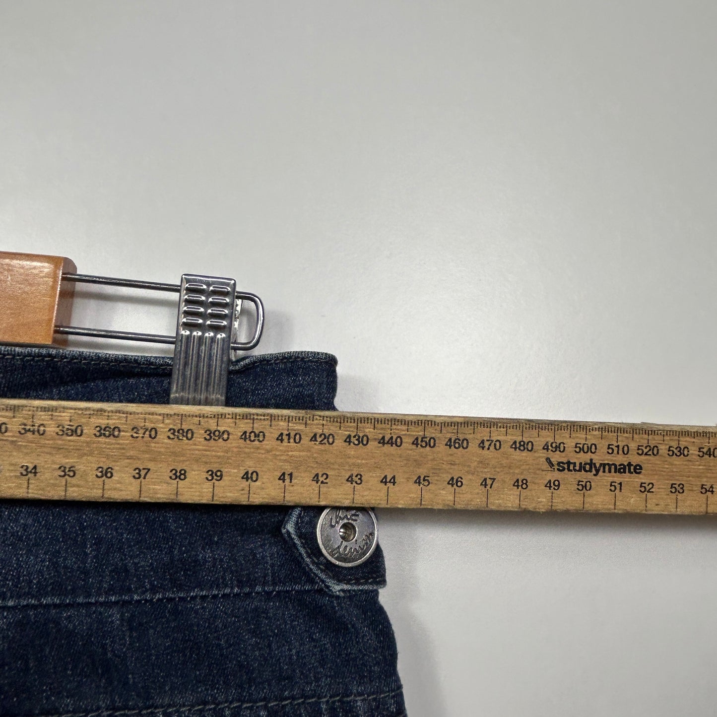 City Chic Denim Dark Wash Shorts with Pockets - Size 14?