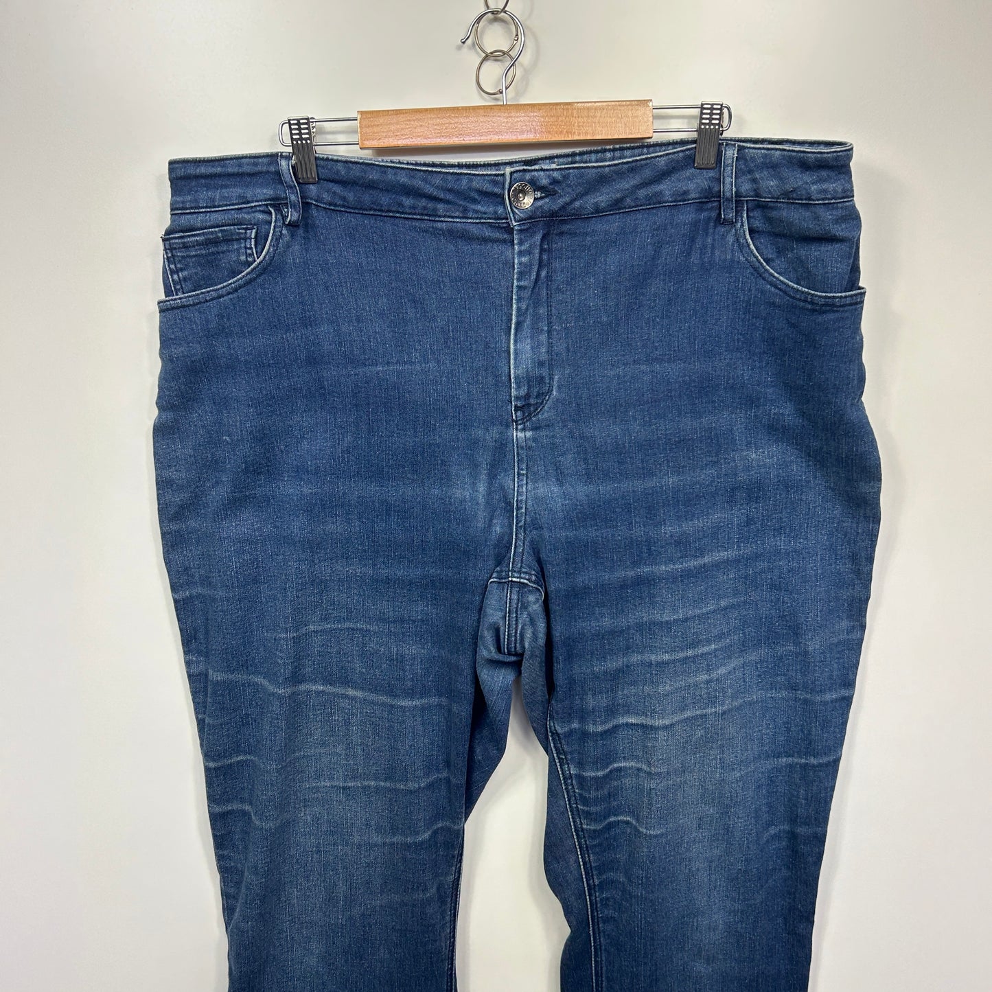 Regatta Jeans Size 22 Blue Pockets Cotton Blend