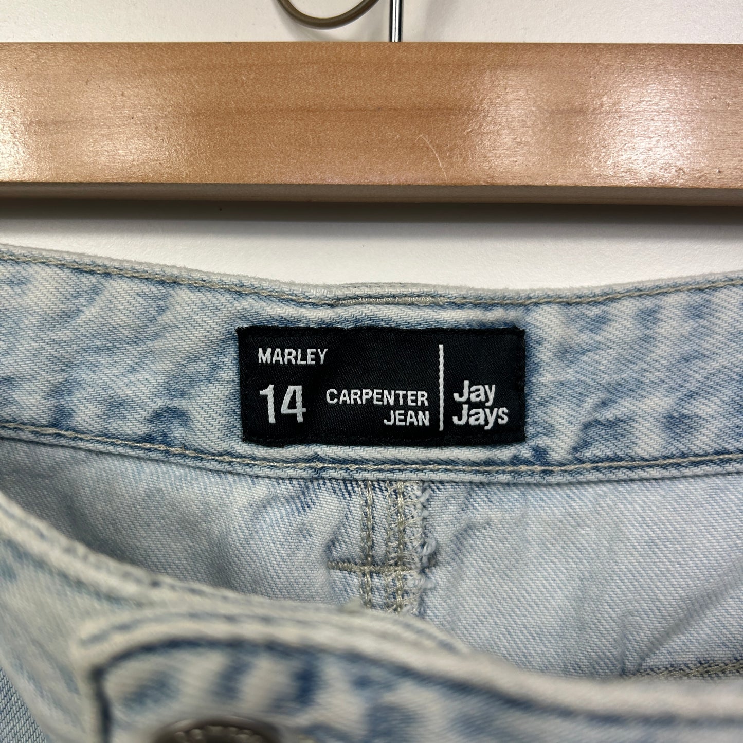 Jay Jays Marley Carpenter Jean Size 14 Cargo Denim Pockets