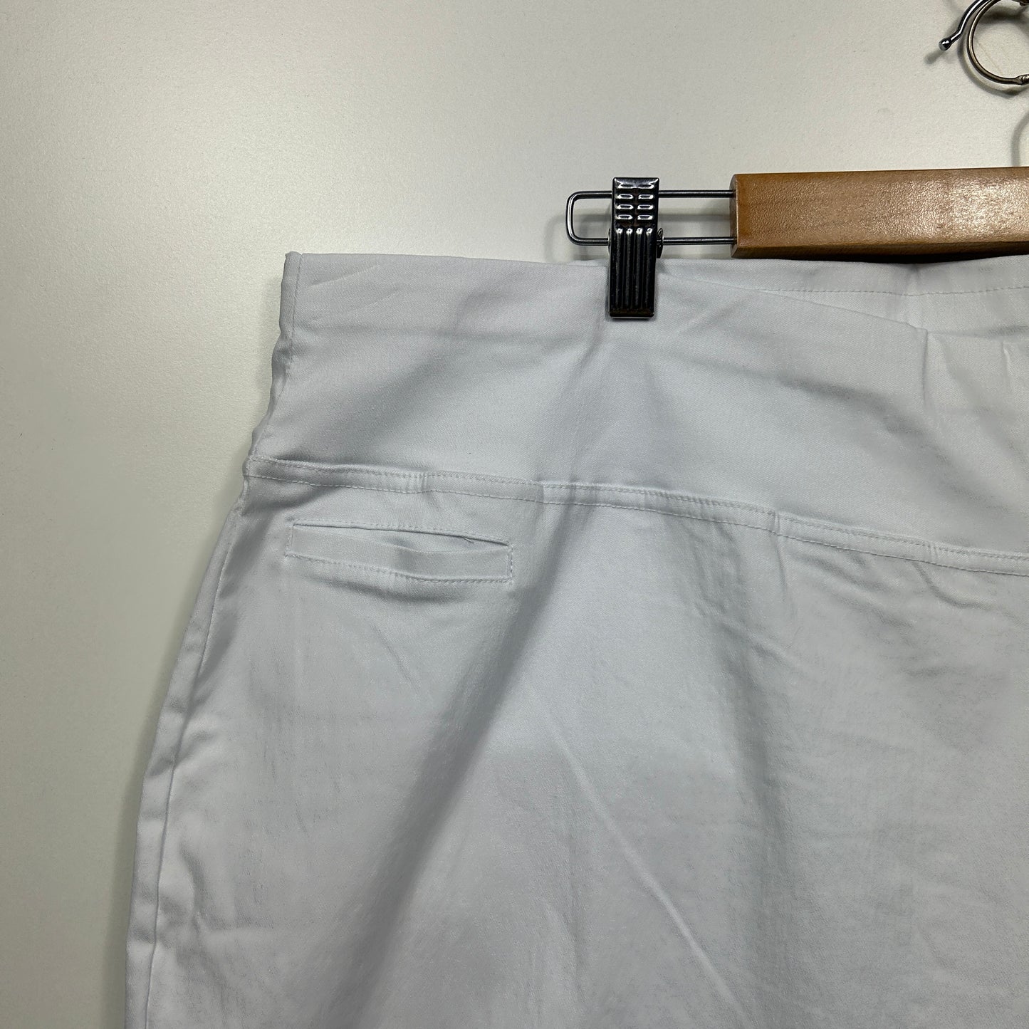 Autograph Pants Size 26 White Cropped Viscose Blend New
