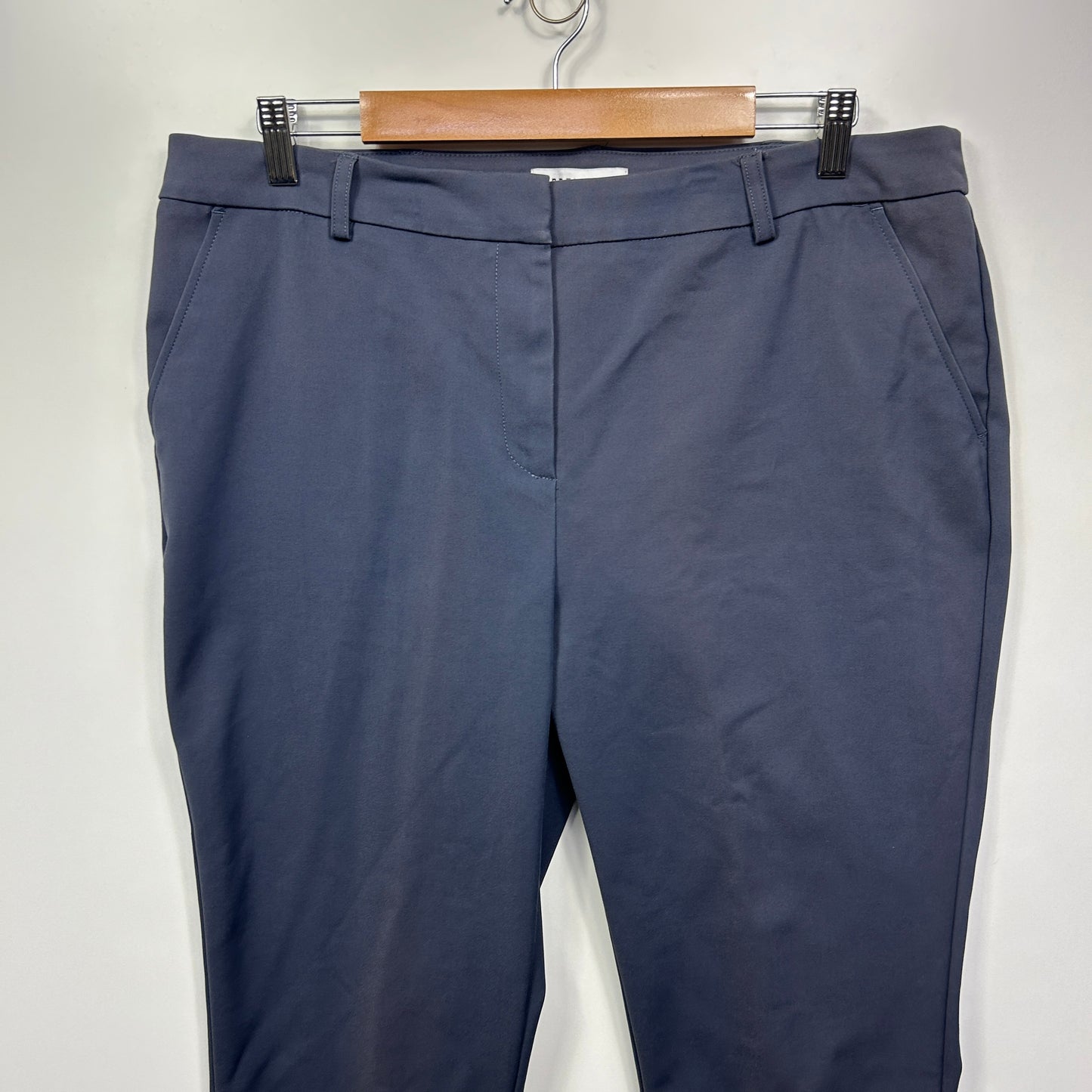 Preview Pants Size 16 Grey Pockets Cotton Blend